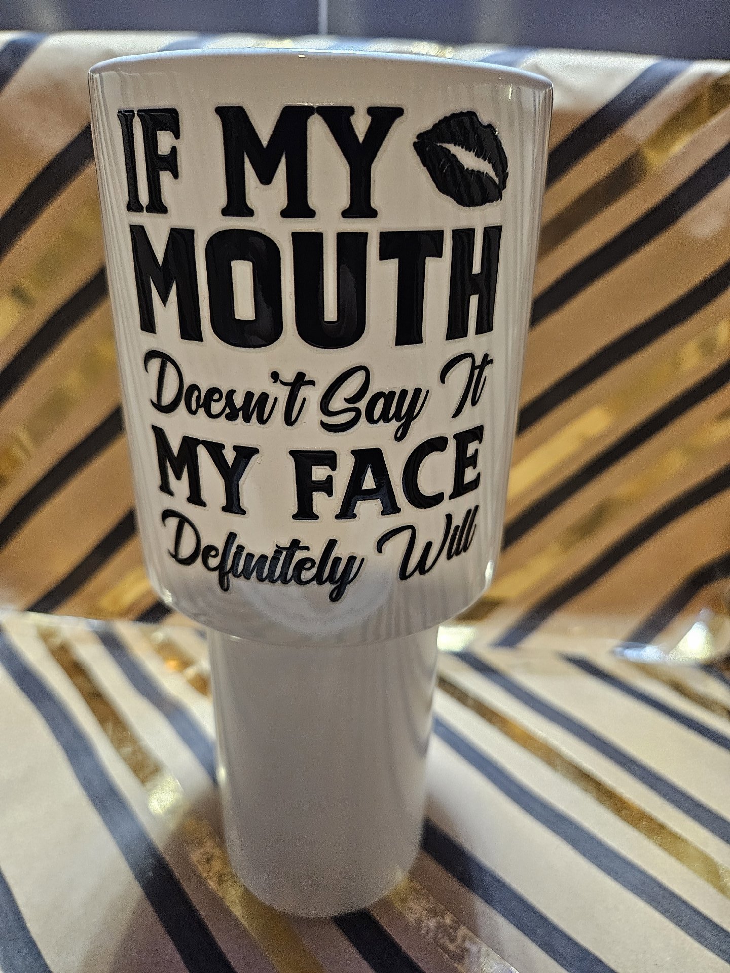 White Ceramic Mug with Humorous Quote, Unbranded, One Size, New condition — preloved on SilentSale®