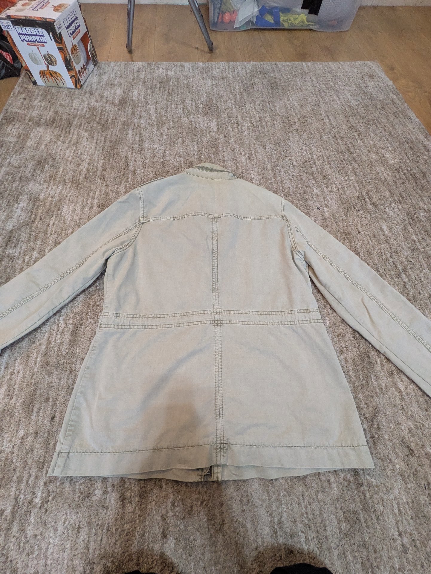 Mint Velvet Khaki Utility Jacket – Size 12, Mint Velvet, 12, Excellent condition — preloved on SilentSale®