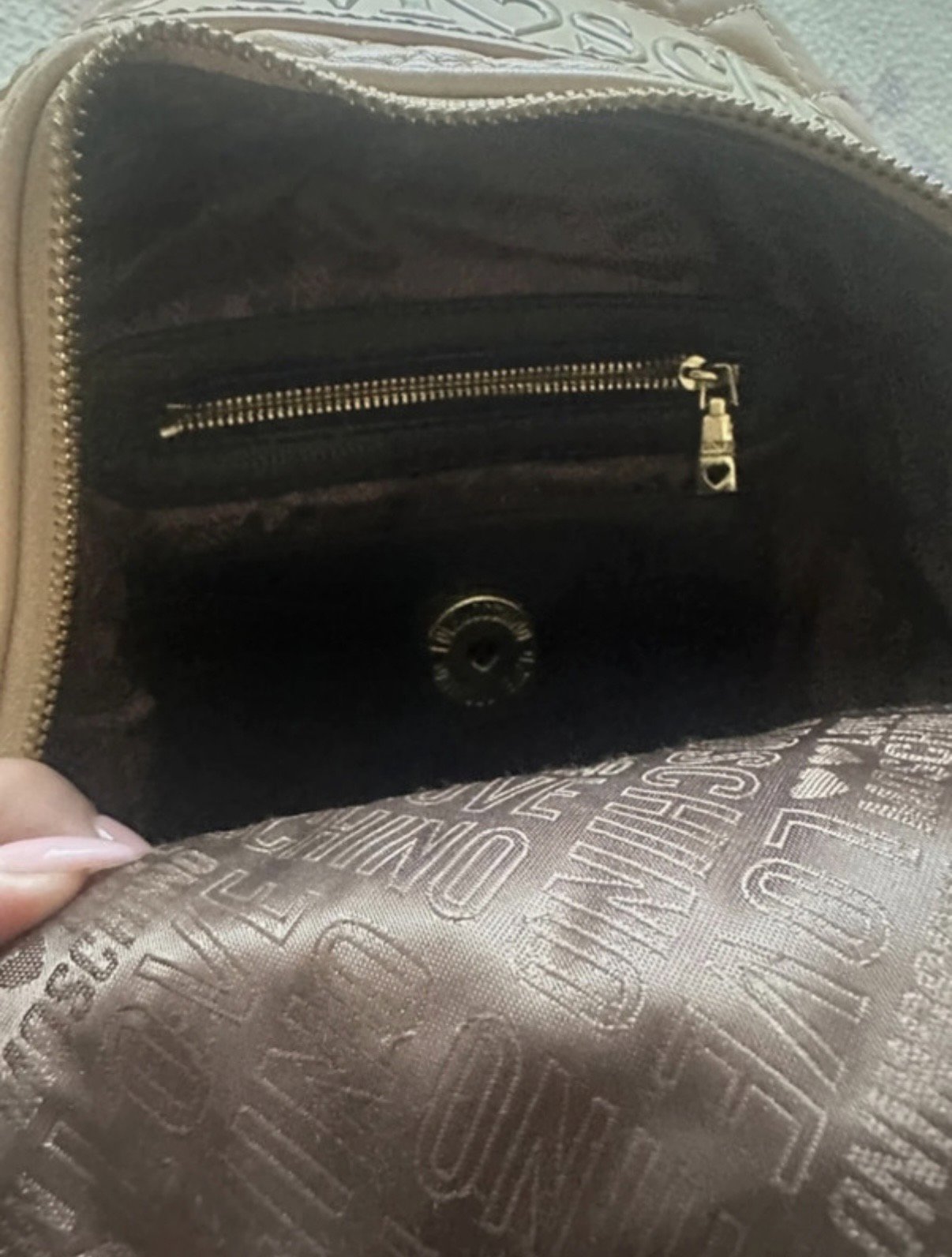 Love Moschino Beige Quilted Mini Backpack, Love Moschino, One Size, Excellent condition — preloved on SilentSale®