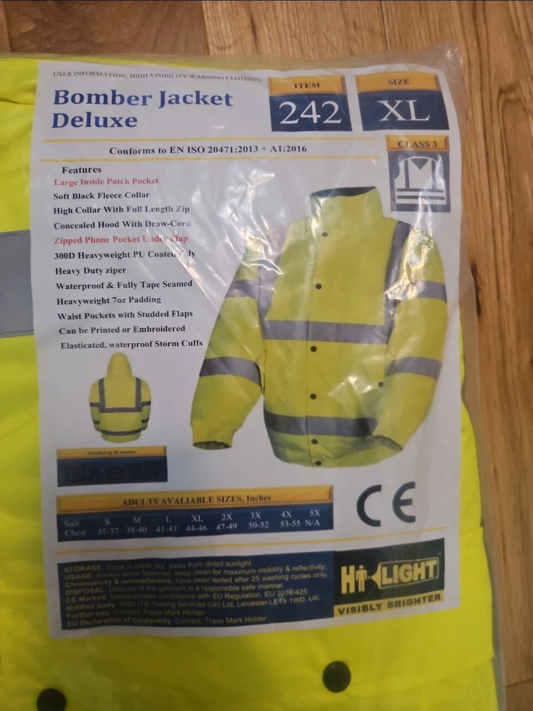 Bomber Jacket Yellow size XL , Hi-Light, XL, New condition — preloved on SilentSale®