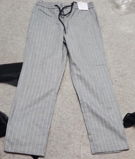 Grey Checked Drawstring Trousers, Unbranded, 8, New condition — preloved on SilentSale®