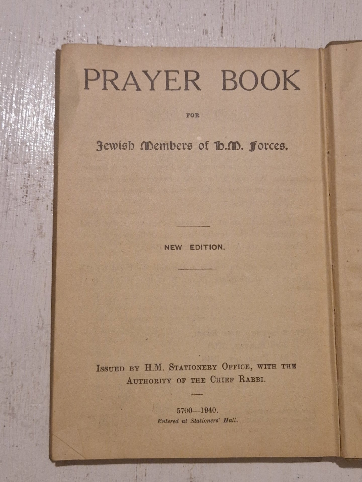Prayer Book for Jewish Sailors and Soldiers, Unbranded, One Size, Excellent condition — preloved on SilentSale®