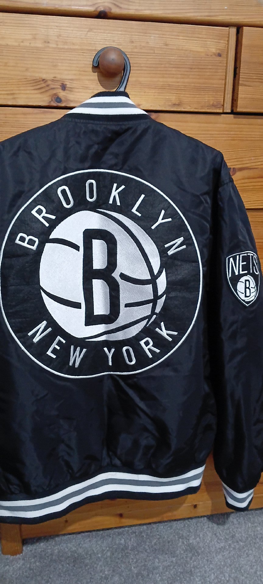 Primark Brooklyn Nets Satin Bomber Jacket – Size S, Primark, S, Excellent condition — preloved on SilentSale®