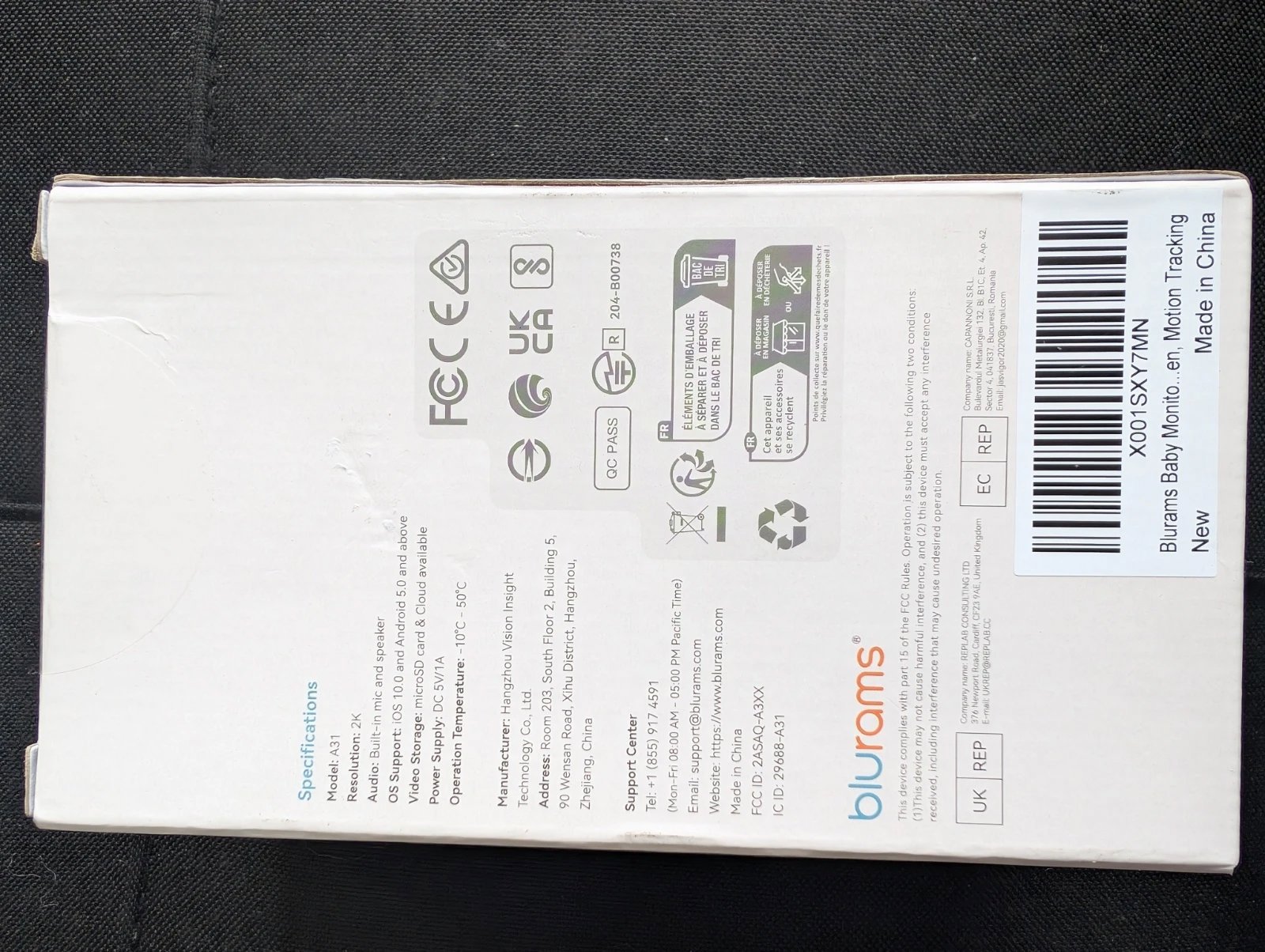 Blurams 2k pet camera 360° indoor dog camera wi-fi home Security black, blurams, One Size, New condition — preloved on SilentSale®