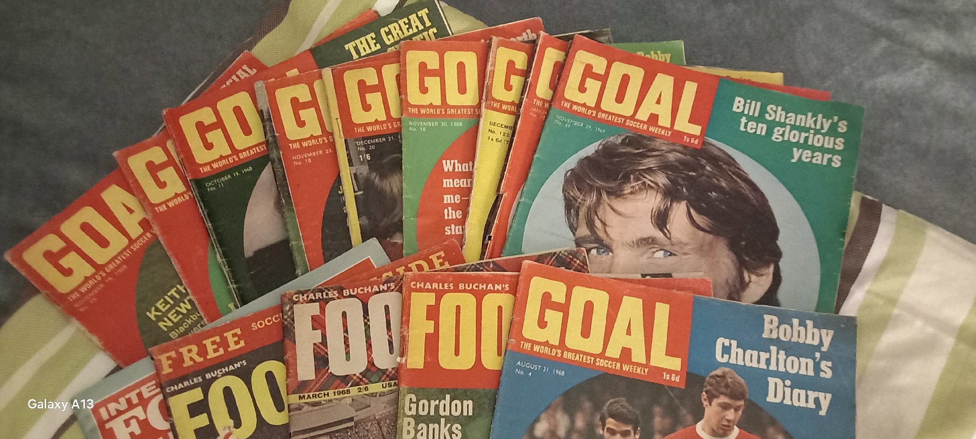 Vintage Football Magazines Including Bobby Charlton's Diary, Vintage, Paperback, Good condition — preloved on SilentSale®