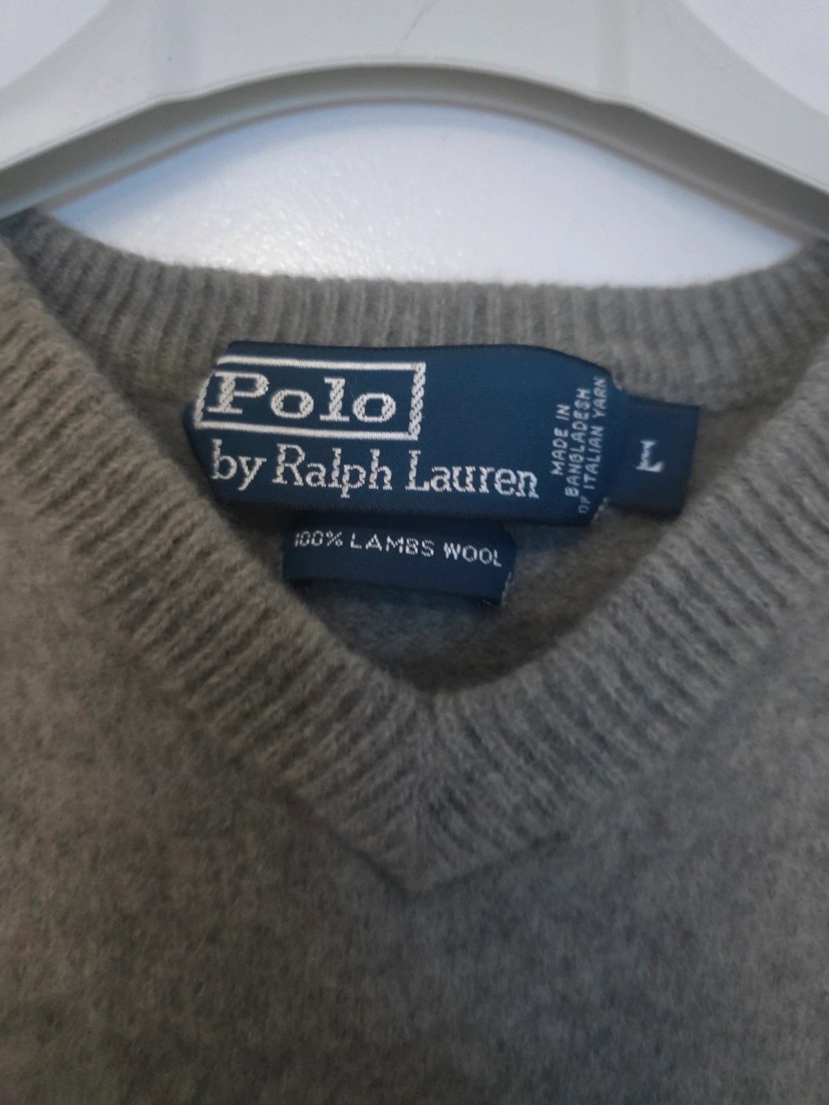 Ralph Lauren Grey Wool Jumper Sweater – Size L, Ralph Lauren, L, Excellent condition — preloved on SilentSale®