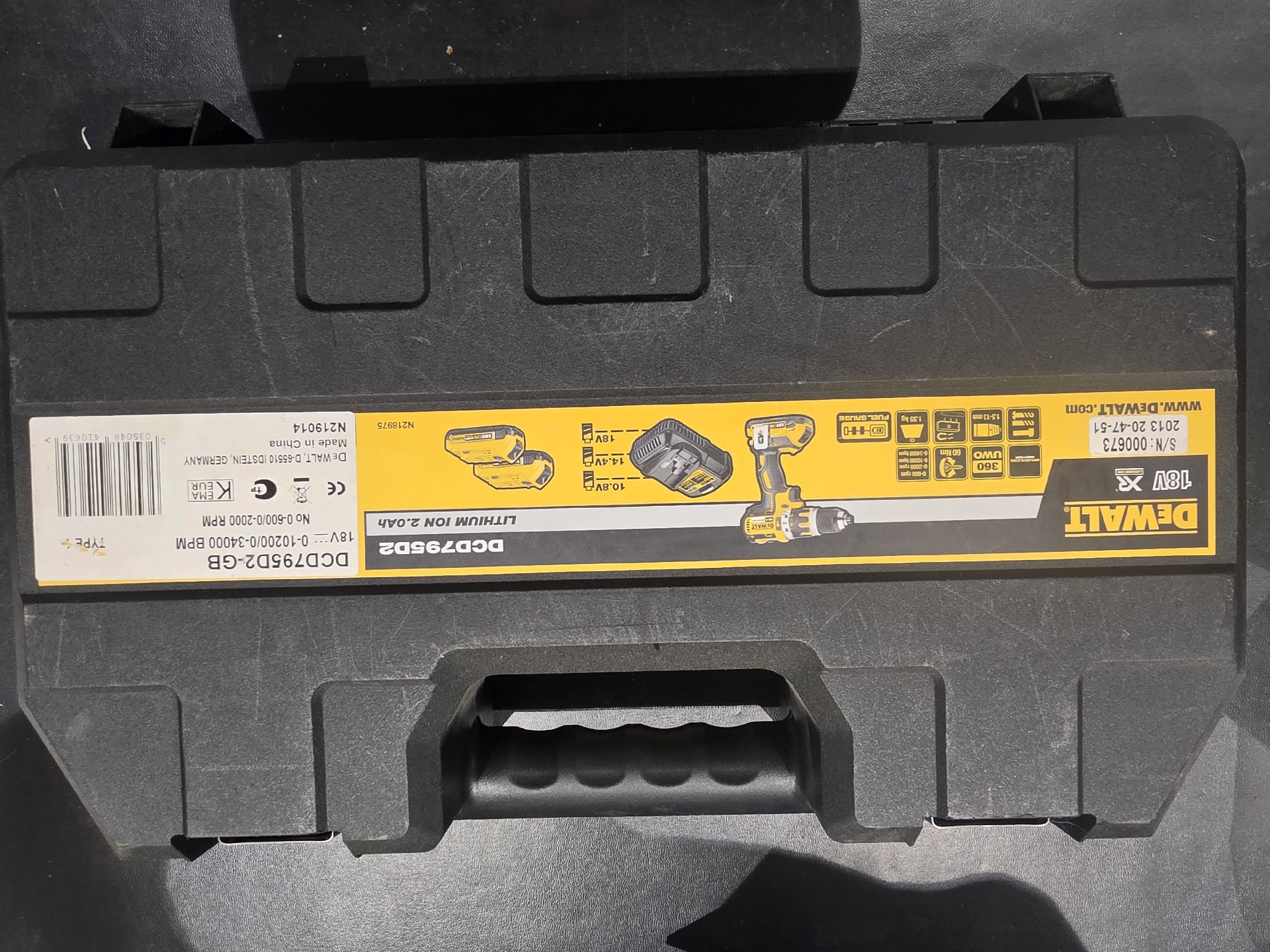 Dewalt Xr 18v 2ah Li-ion Cordless Combi Drill With 2 Batteries Dcd795d Sealed, DeWalt, One Size, New condition — preloved on SilentSale®