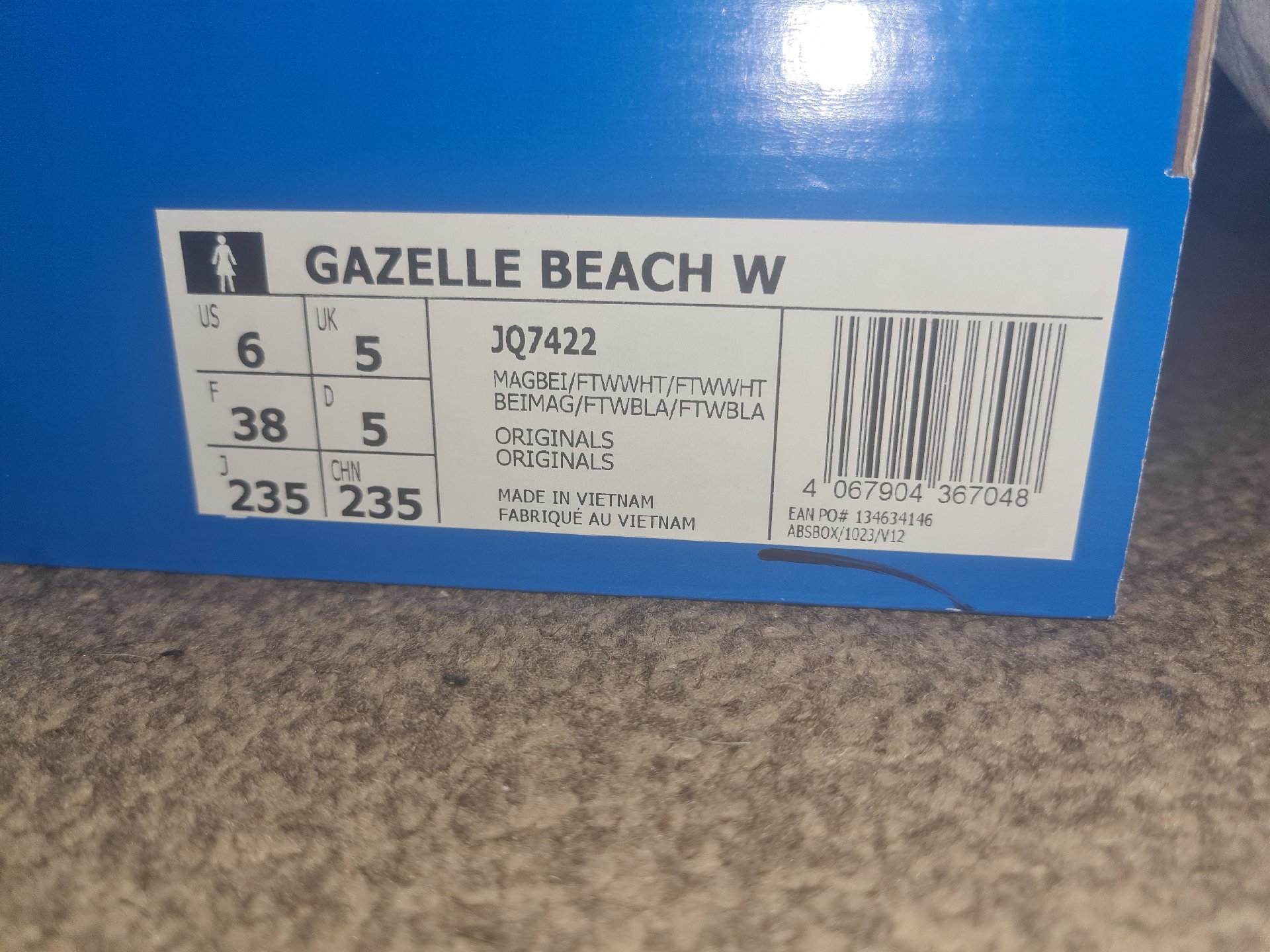Adidas Gazelle Beach W Beige White Sandals – UK 5, Adidas, 5, New condition — preloved on SilentSale®
