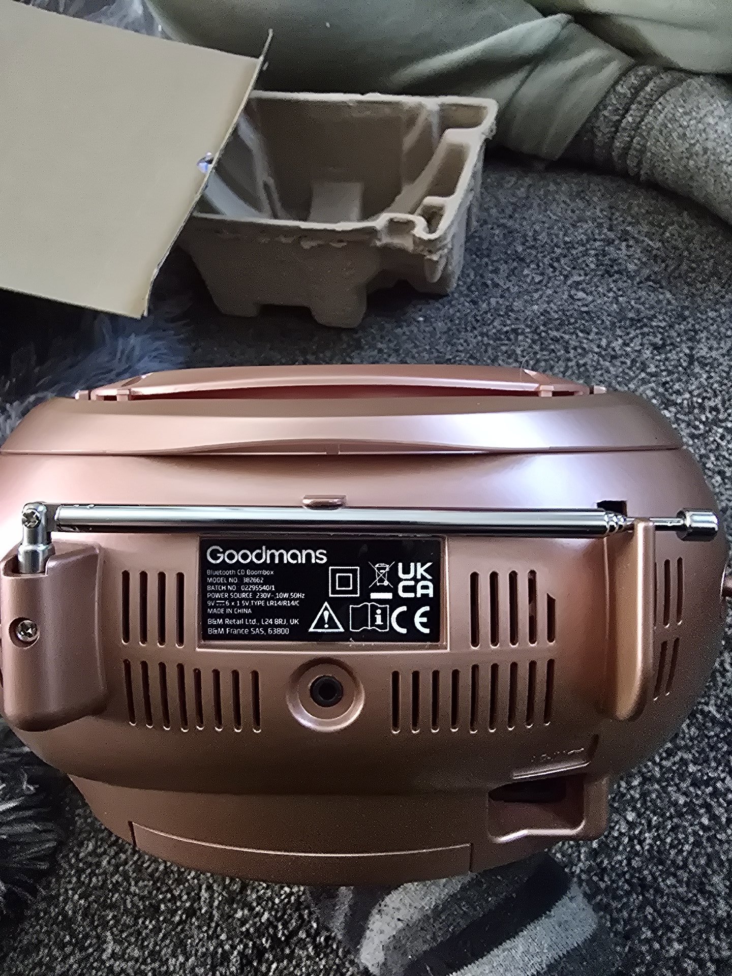 Goodmans Bluetooth CD Boombox, Goodmans, One Size, New condition — preloved on SilentSale®