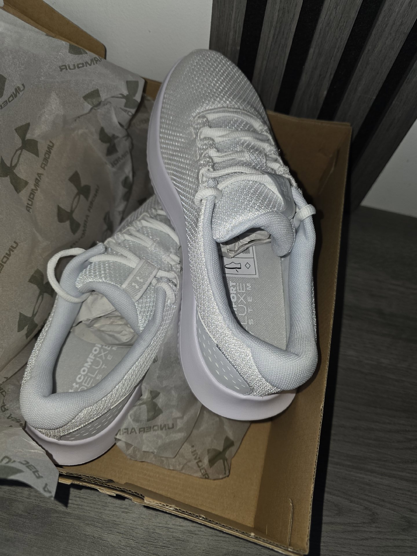 Under Armour White Charged Surge 4 Trainers – UK 6.5, Under Armour, 6.5, New condition — preloved on SilentSale®