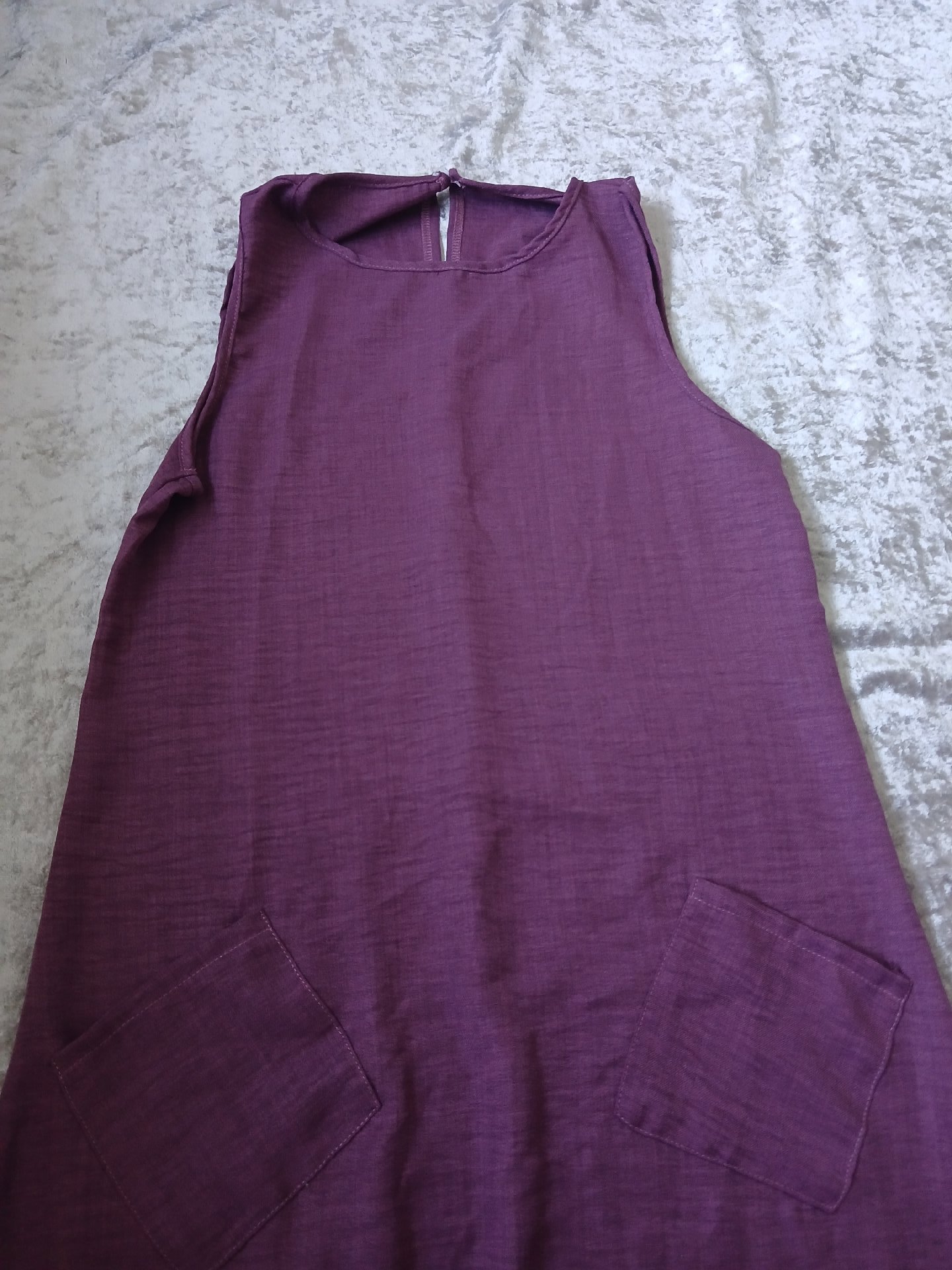 Plum Sleeveless Maxi Dress Size S — Whaleco, whaleco, S, Excellent condition — preloved on SilentSale®