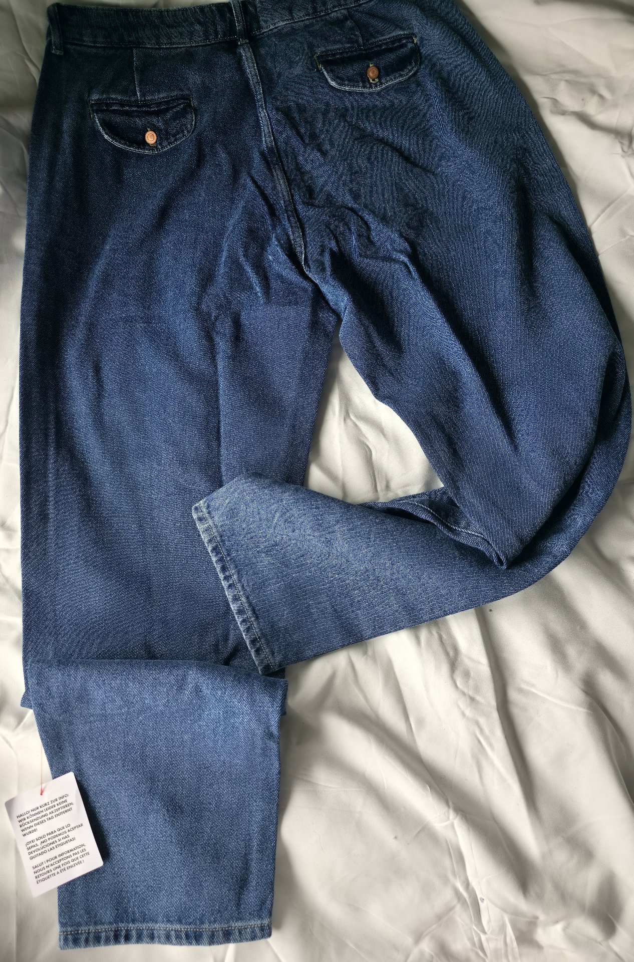  Waist 36" double Pleat Jean asos design , ASOS Design, W36 L32, New condition — preloved on SilentSale®