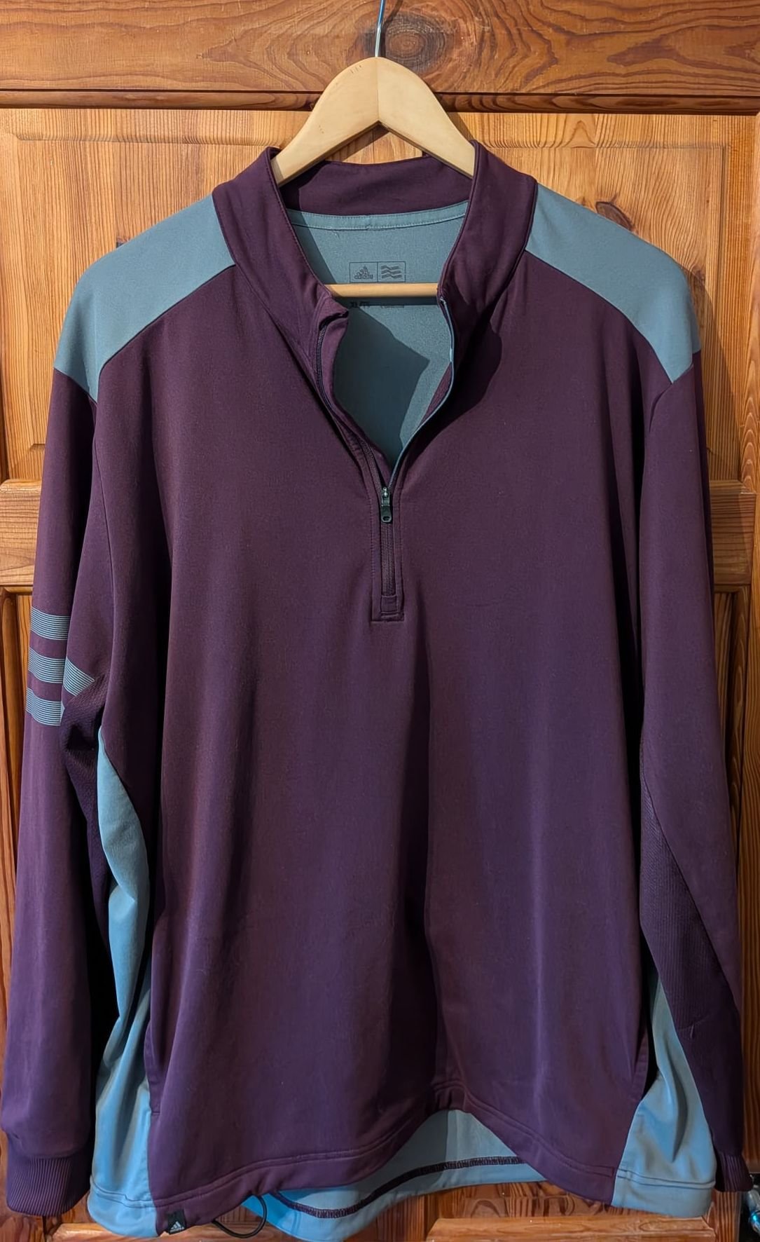 Adidas Purple and Blue Half Zip Sports Top – XL, Adidas, XL, Excellent condition — preloved on SilentSale®