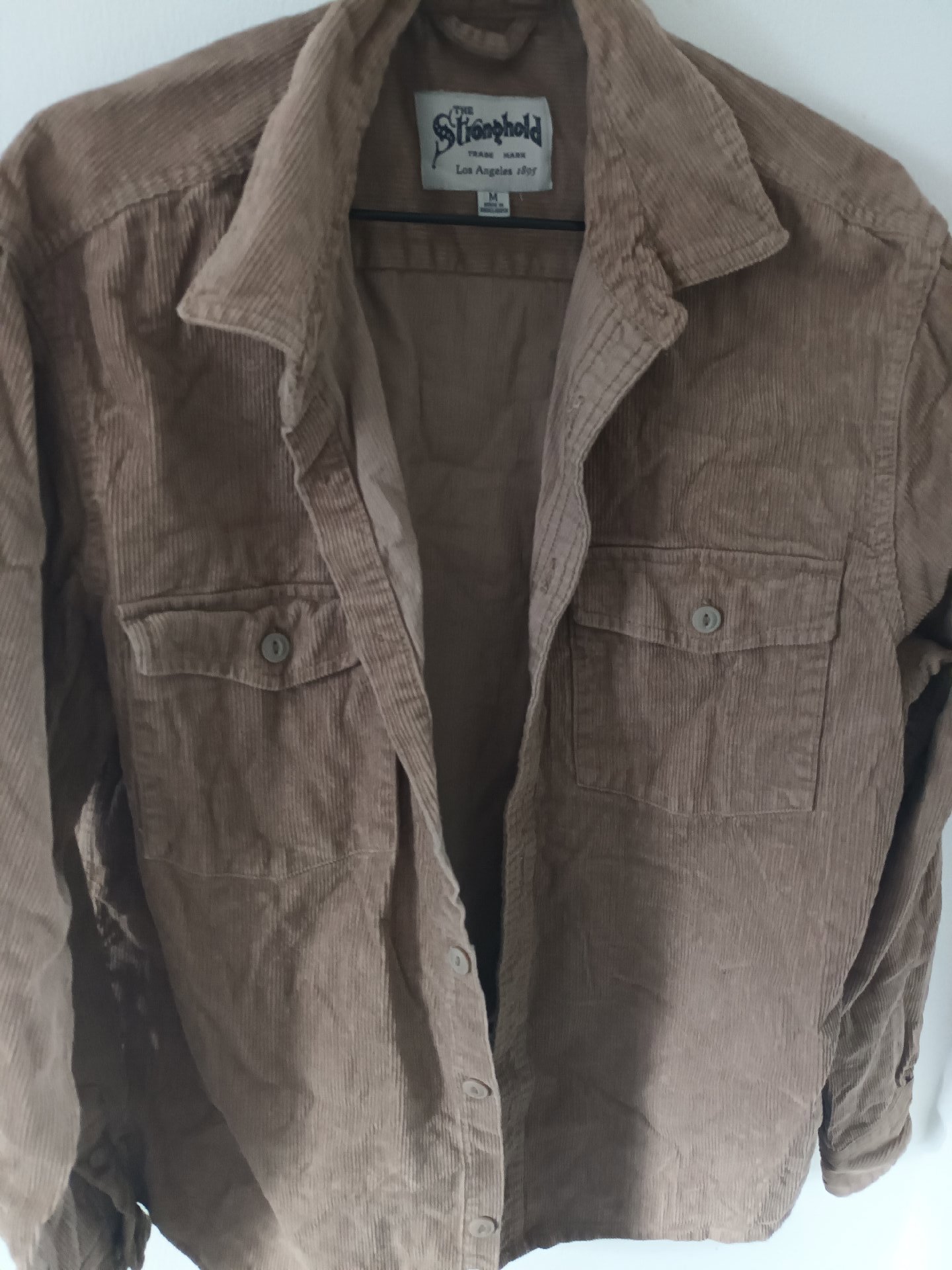 The Stonehold Brown Corduroy Shirt Jacket – Medium, The Stonehold, M, Good condition — preloved on SilentSale®