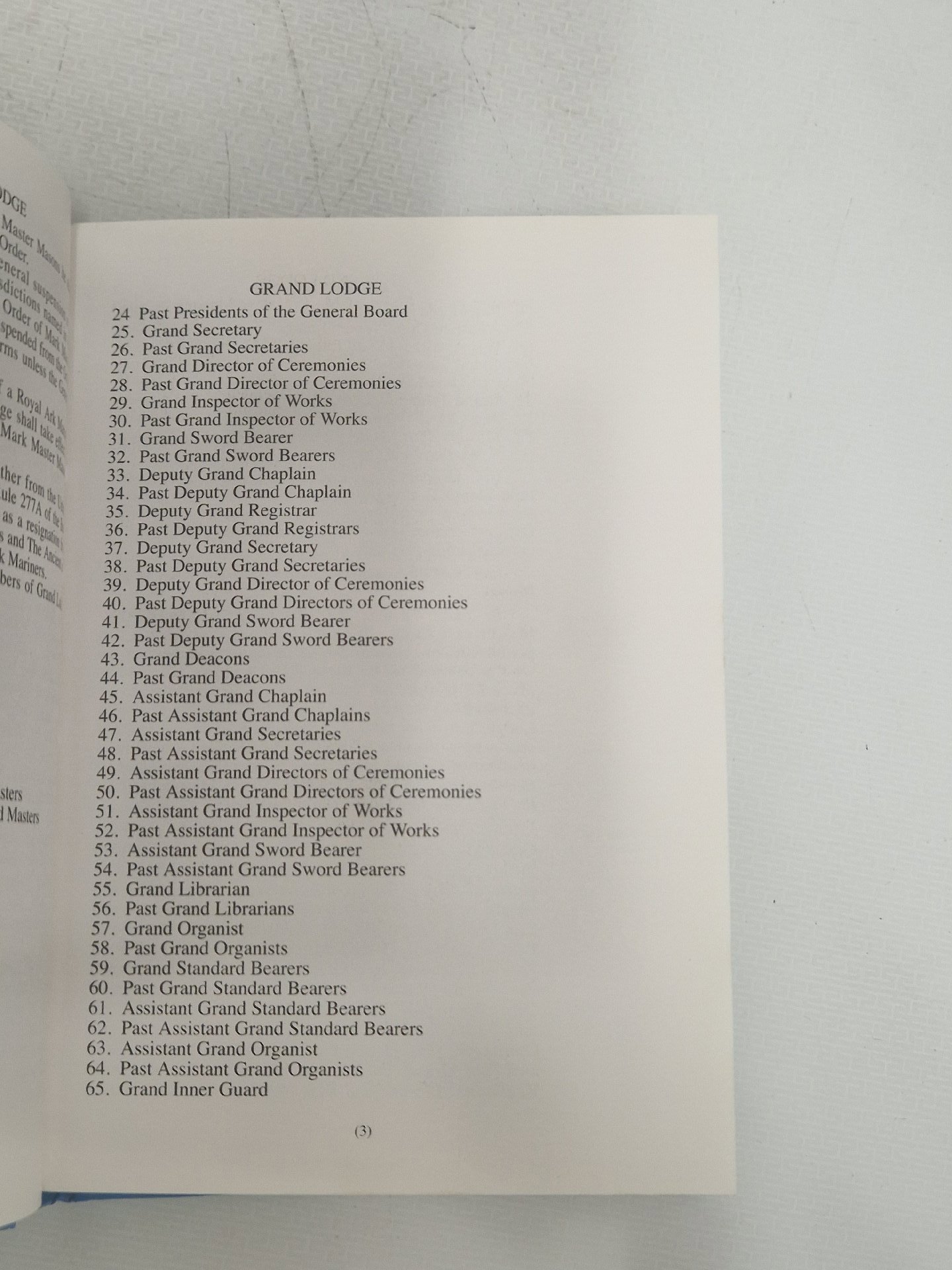 Masonic book titled 'Constitutions and Regulations' published by the Grand Lodge of Mark Master Masons of England and Wales, 2000 edition, Master, One Size, Excellent condition — preloved on SilentSale®