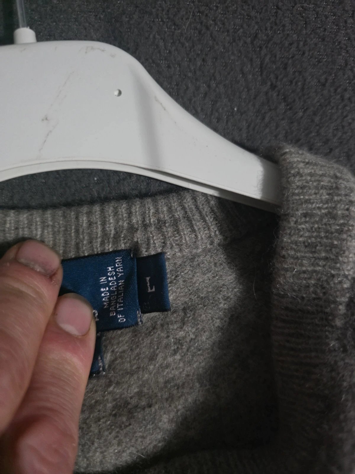 Ralph Lauren Grey Wool Jumper Sweater – Size L, Ralph Lauren, L, Excellent condition — preloved on SilentSale®