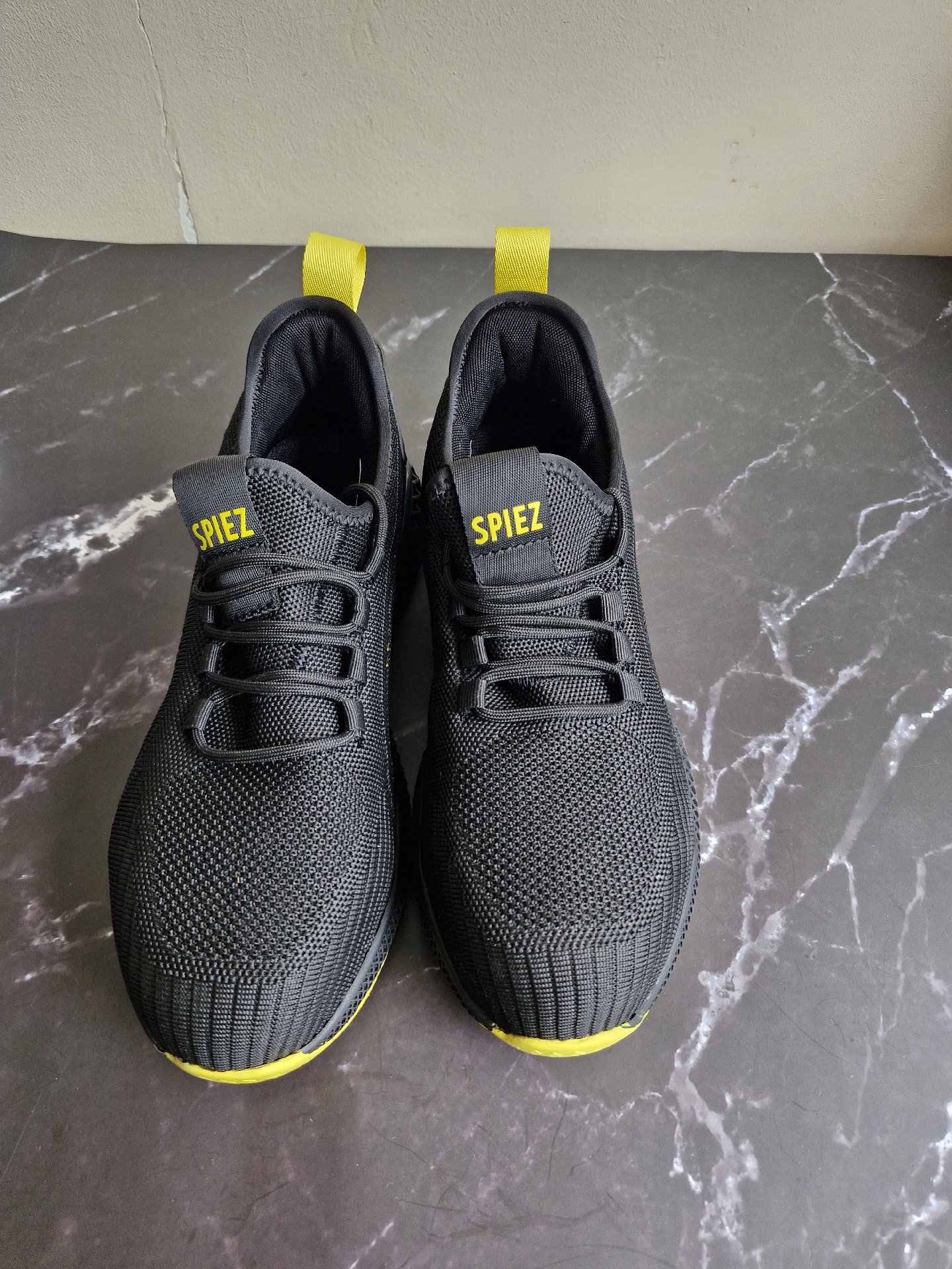 Spiez Black and Yellow Trainerssafety boots with steel toe cap  – UK 5.5, Spiez, 5.5, New condition — preloved on SilentSale®