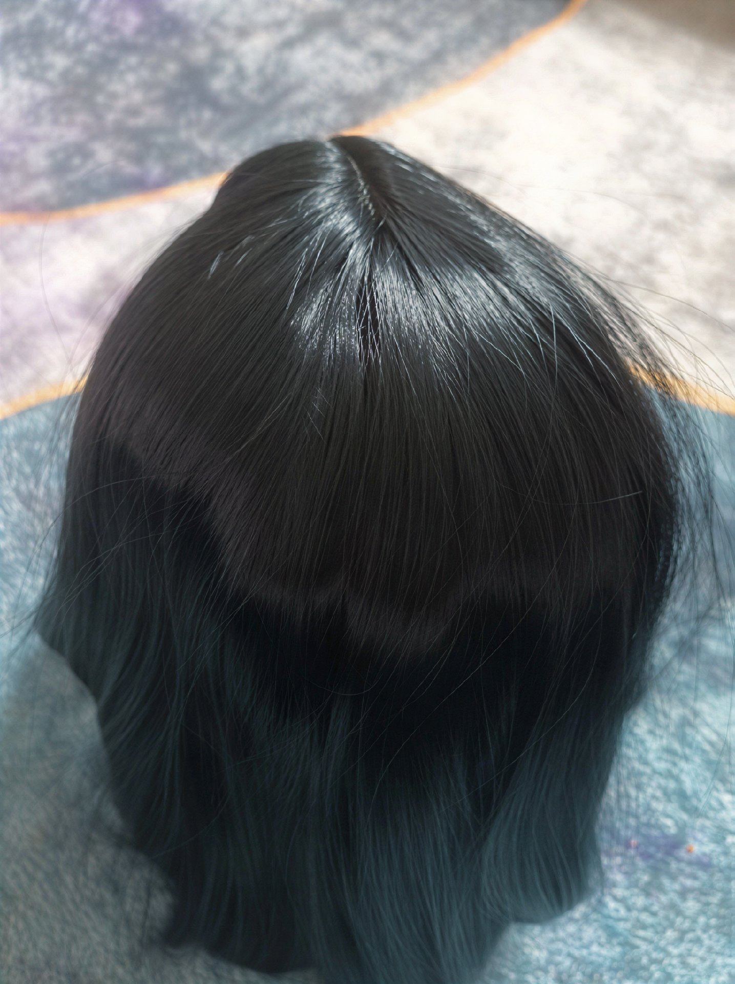 Black Straight Bob Wig with Natural Looking Part, BOB, One Size, Excellent condition — preloved on SilentSale®