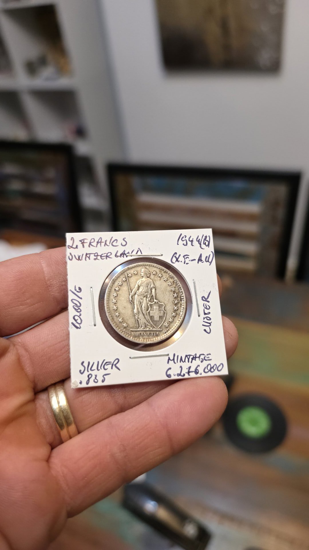 Lot Of 2 Switzerland Silver835 2 Francs 1948 And 1944 In XF /AU Condition, Unbranded, One Size, Like New condition — preloved on SilentSale®