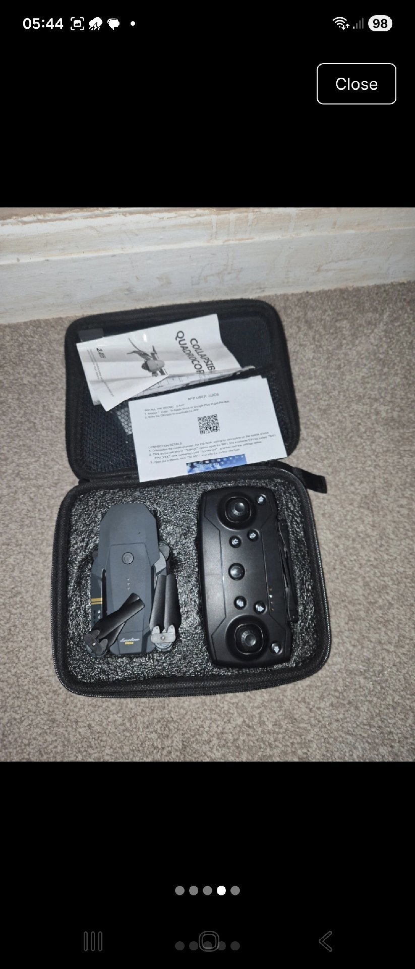 Compact Drone with Remote Controller and Carry Case, Persol, Under 250g (C0), New condition — preloved on SilentSale®