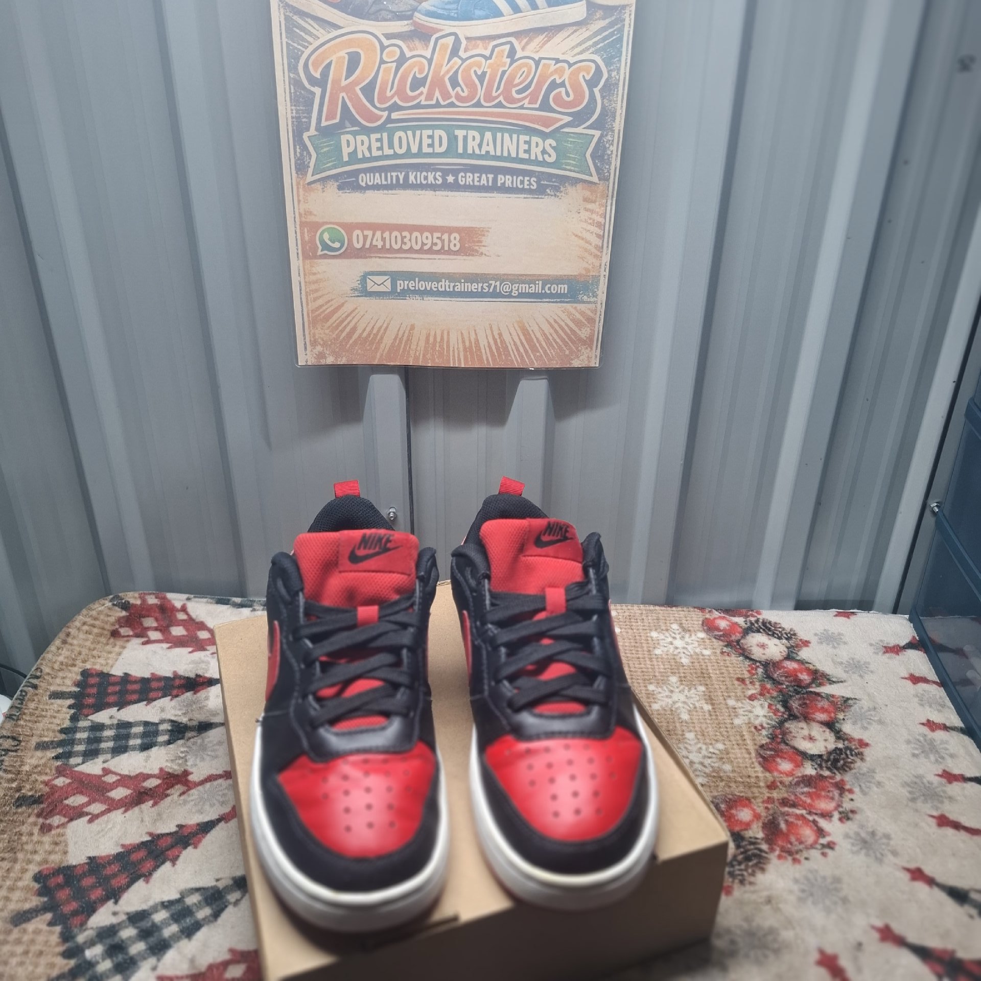 Nike Red and Black Air Force 1 Low Trainers – UK 5, Nike, 5, Excellent condition — preloved on SilentSale®
