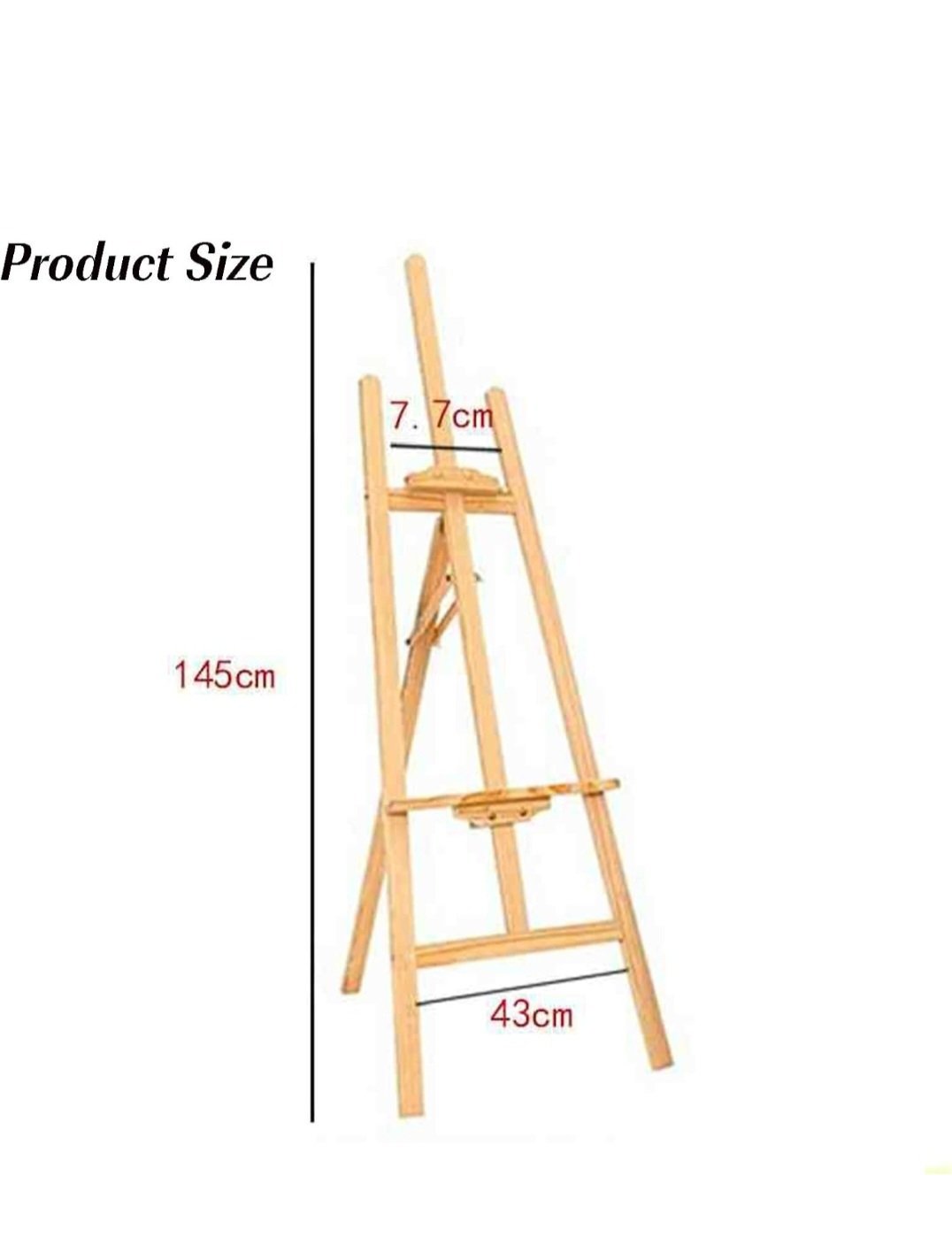 Wooden Adjustable Artist Easel Stand, Easel, One Size, Excellent condition — preloved on SilentSale®