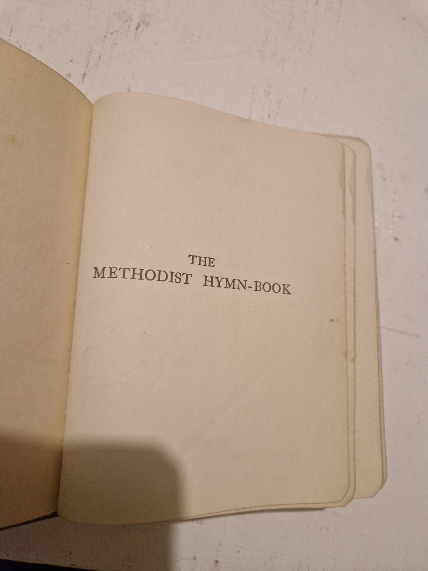 Leather-bound book titled 'The Methodist Hymn Book', Unbranded, One Size, Excellent condition — preloved on SilentSale®