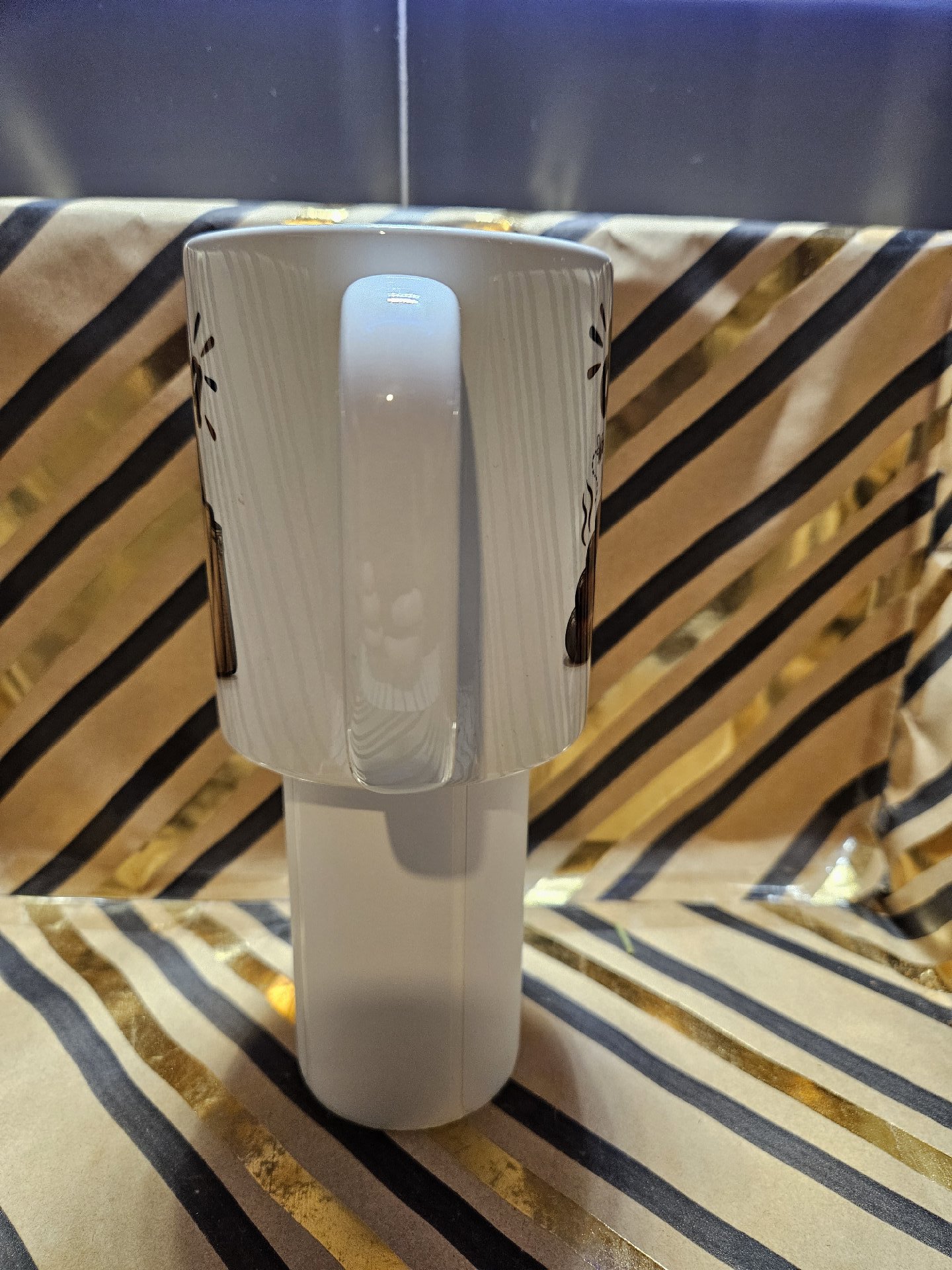Novelty Ceramic Travel Mug Cup with Humorous Print, Unbranded, One Size, New condition — preloved on SilentSale®