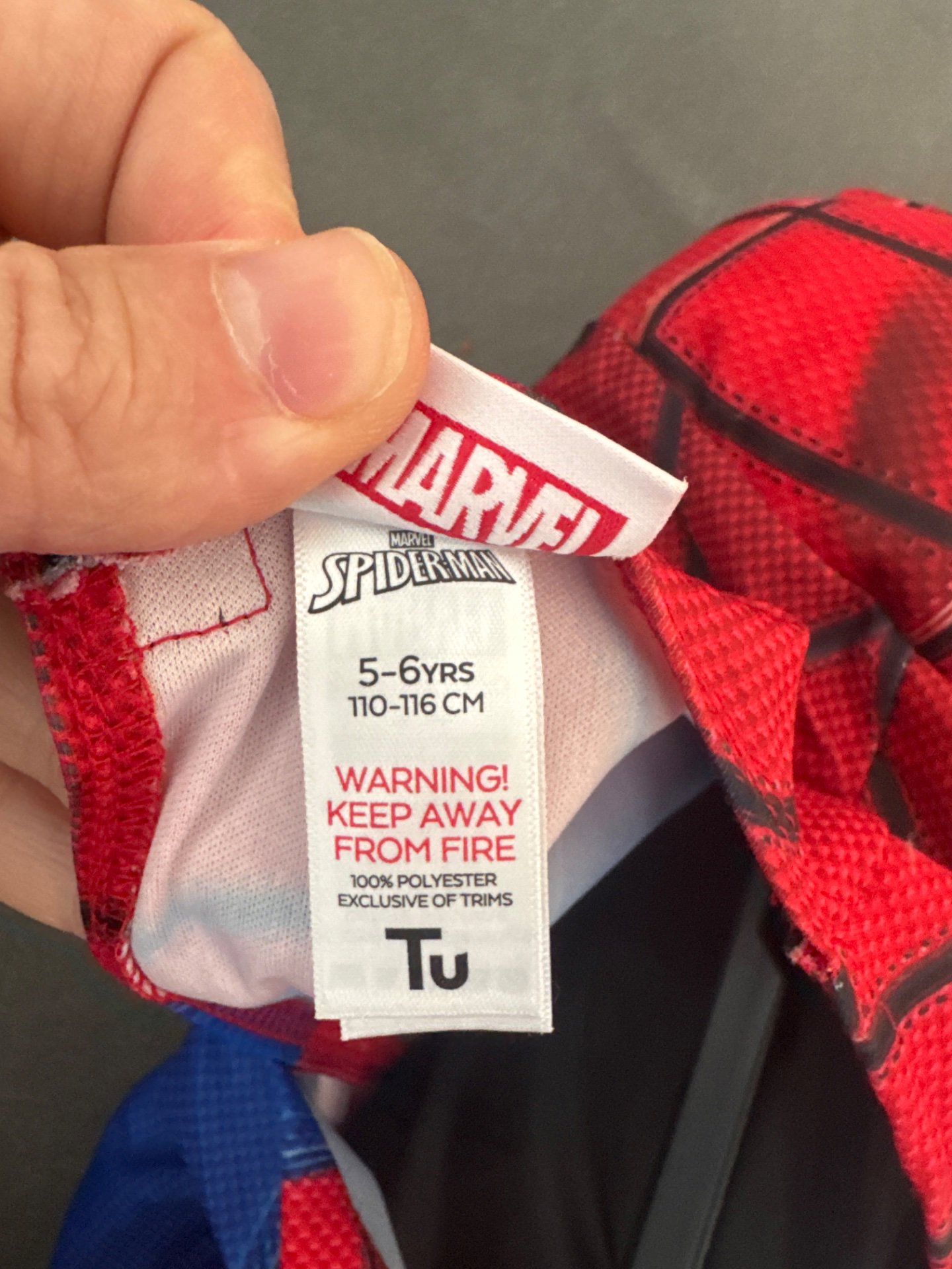 Spider-Man Kids Costume – Size 5-6 Years, TU, 5-6 years, Excellent condition — preloved on SilentSale®