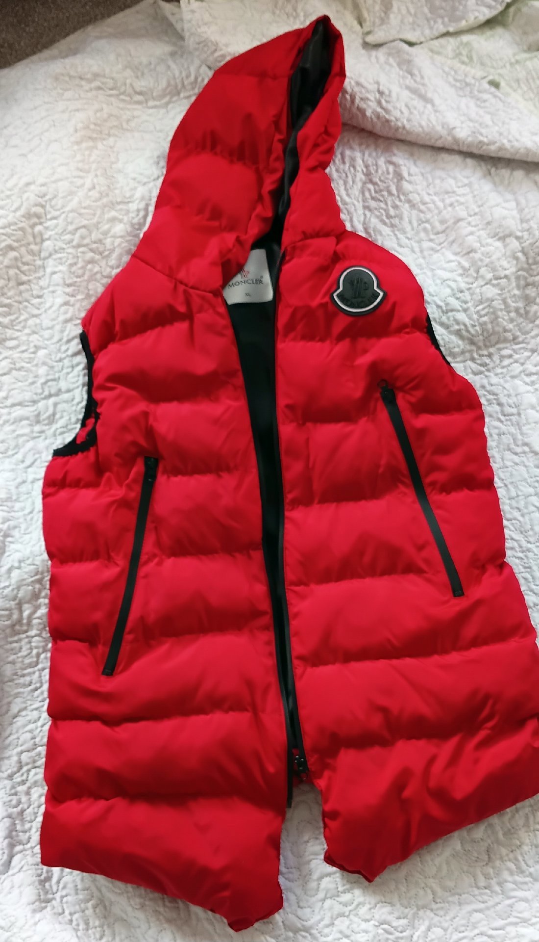 Moncler Red Puffer Jacket, Moncler, XL, Excellent condition — preloved on SilentSale®