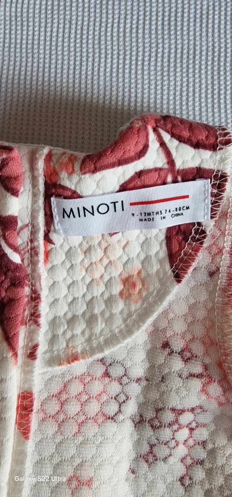 Girls dress, Minoti, 9-12 months / 74 cm, Excellent condition — preloved on SilentSale®