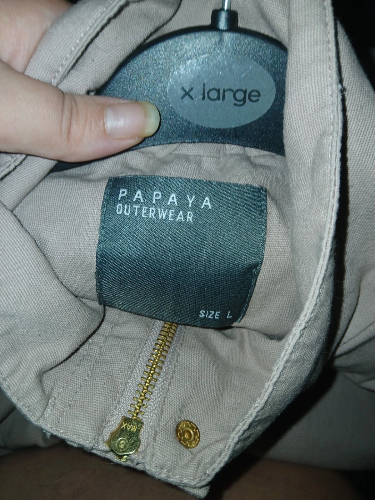 Funnel neck jacket, Papaya, L, Excellent condition — preloved on SilentSale®