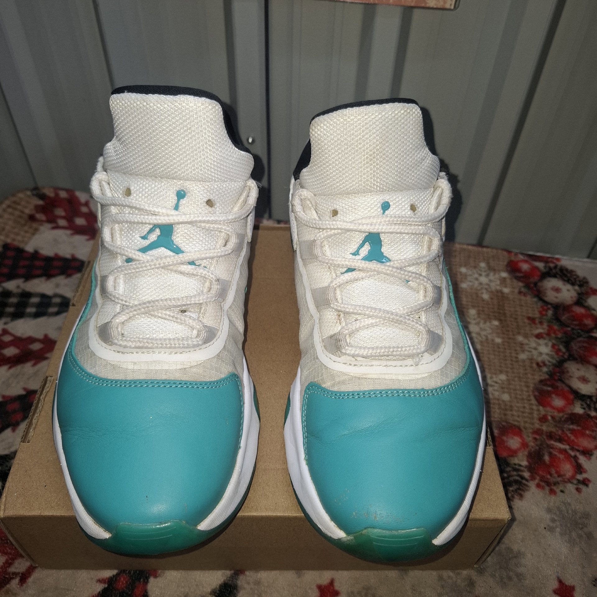 Nike Air Jordan 12 White Teal Trainers – Size 6, Nike, 6, Good condition — preloved on SilentSale®