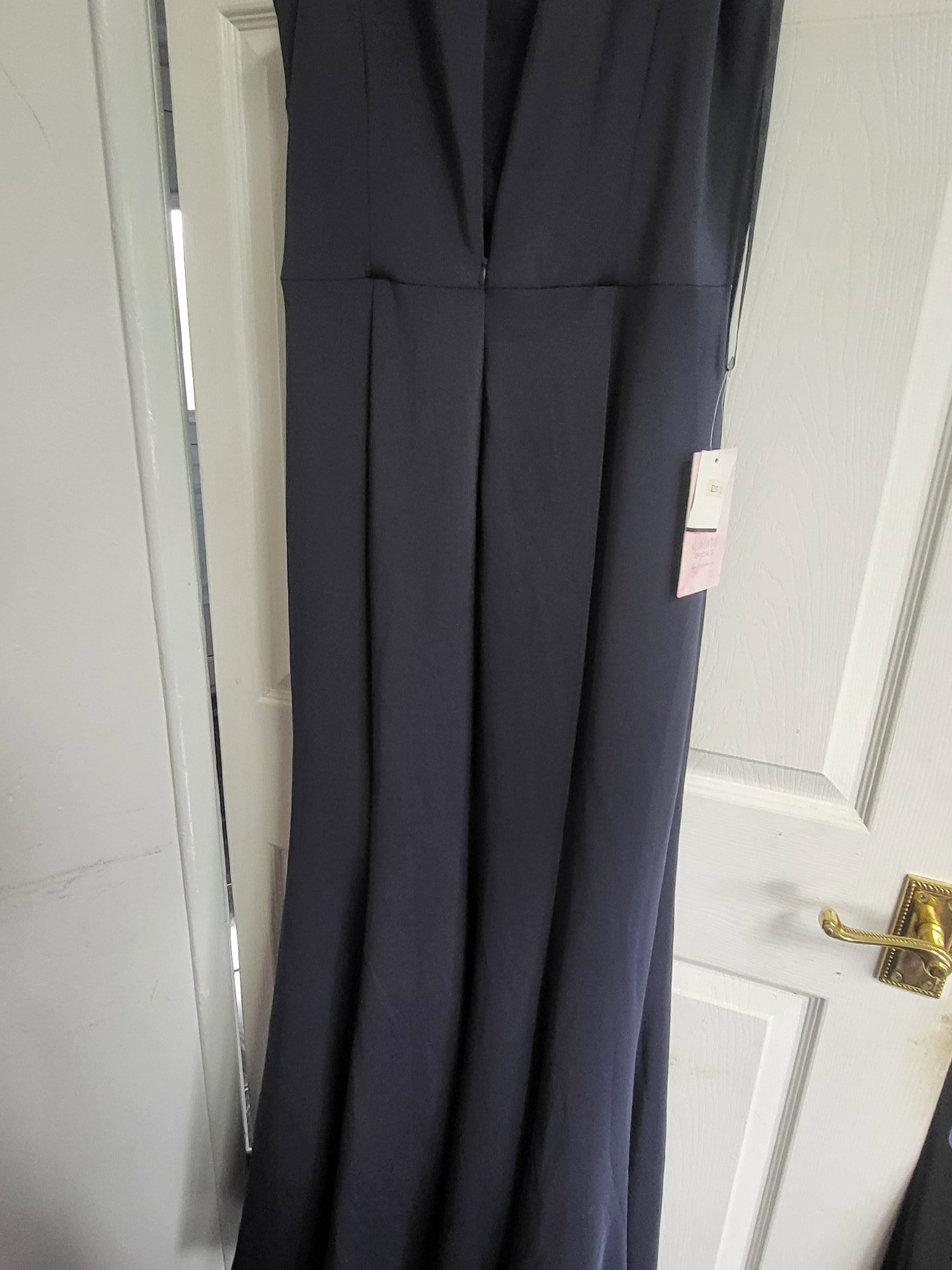 Emma Bridals Navy Blue Ruched Maxi Dress, Emma Bridals, S, New condition — preloved on SilentSale®