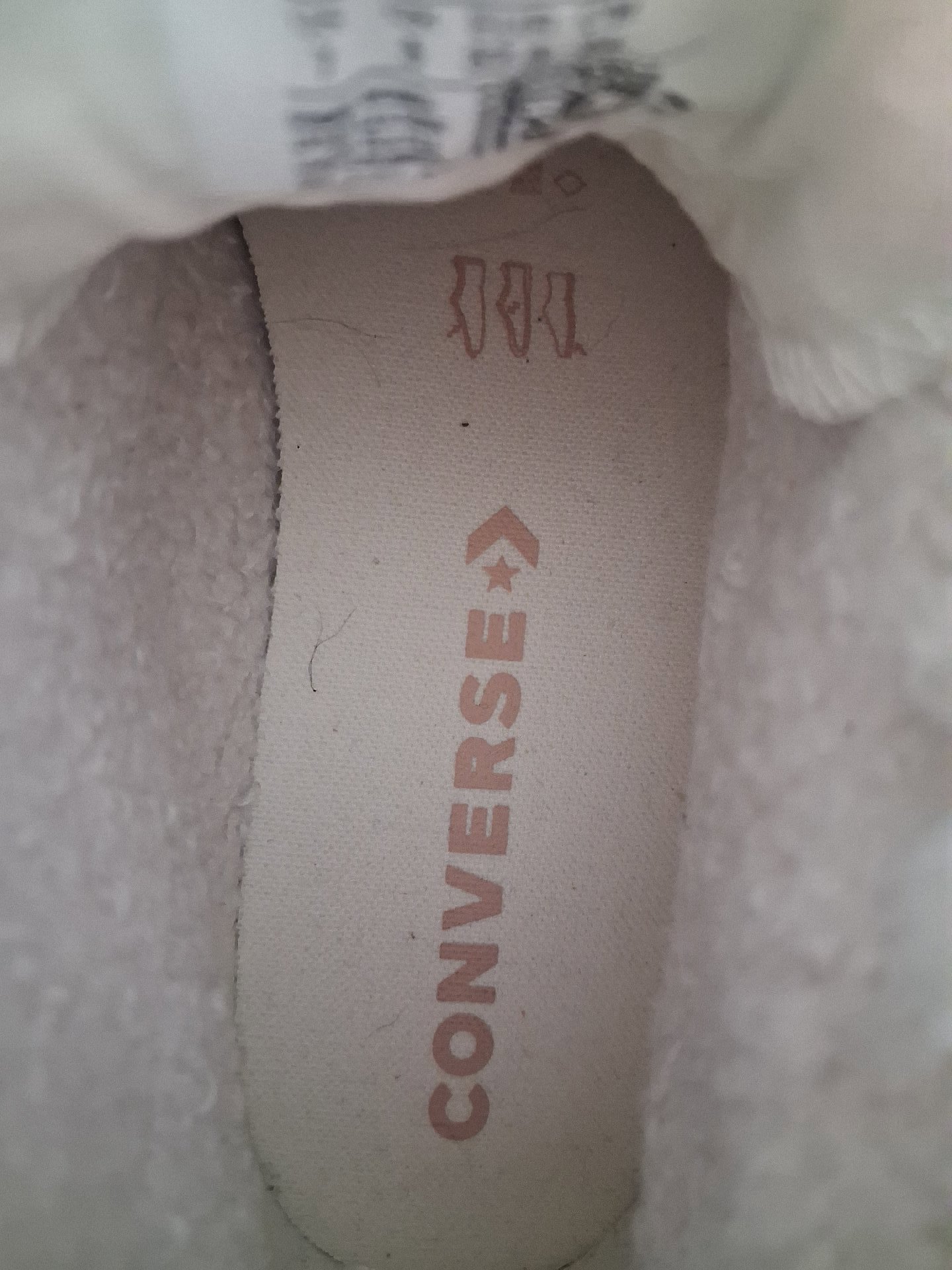 Pink High Top Canvas converse  Trainers with Fleece Lining, Converse, 5, Excellent condition — preloved on SilentSale®