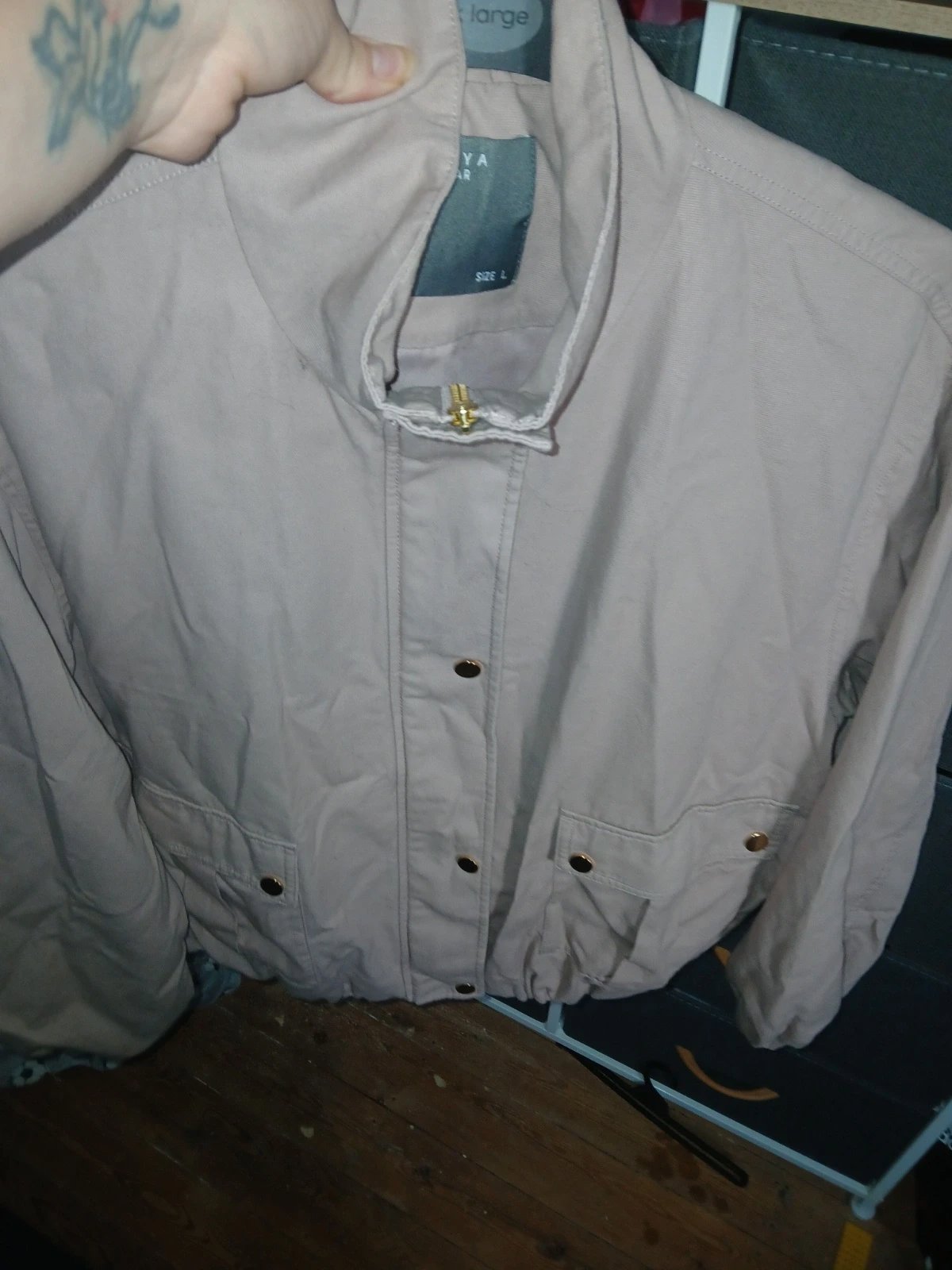 Funnel neck jacket, Papaya, L, Excellent condition — preloved on SilentSale®