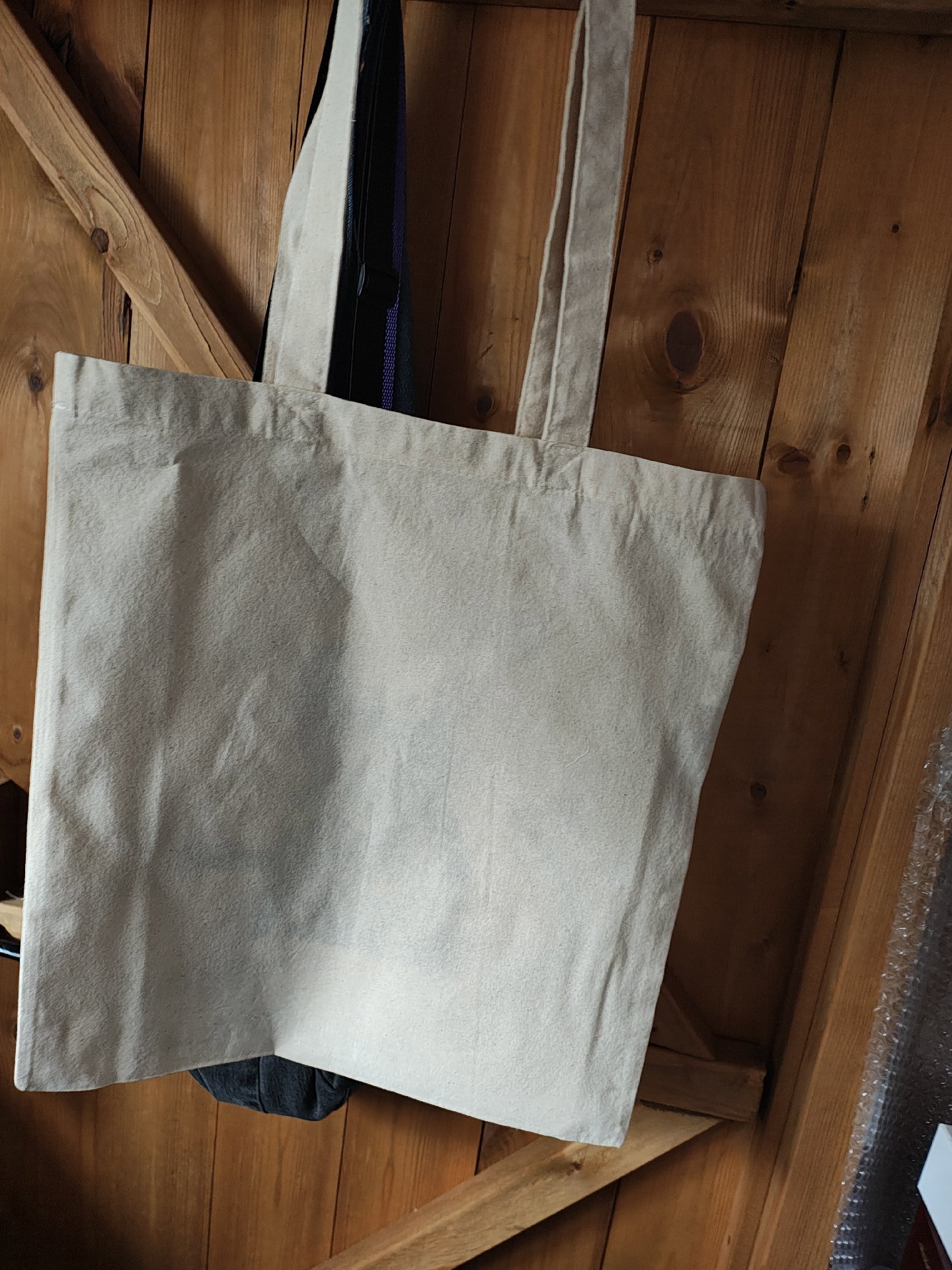 Canvas Tote Bag with Cartoon Dog Print, Canvas, Tote, New condition — preloved on SilentSale®