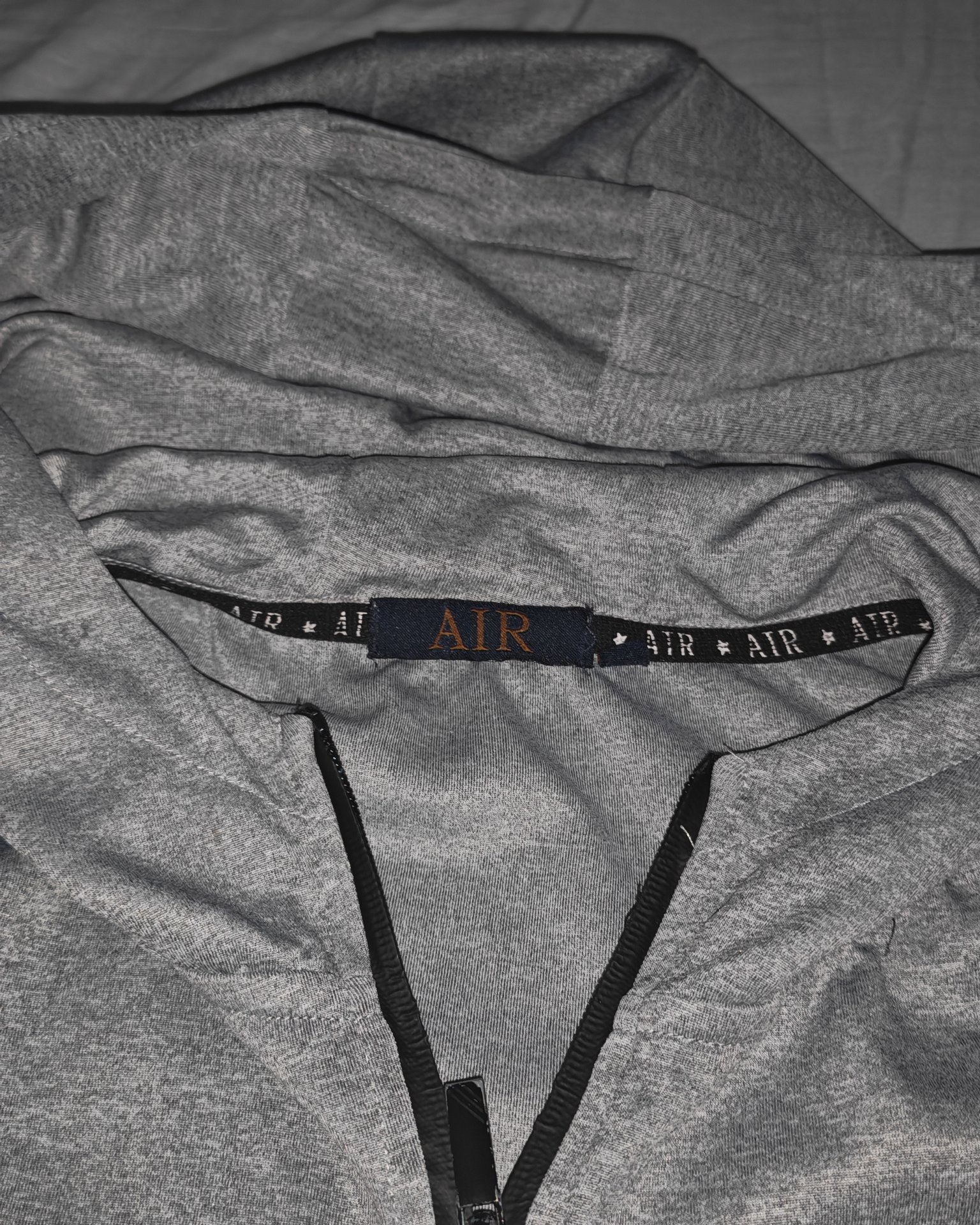 Air Grey Zip Up Hoodie Sweatshirt, Air, M, Excellent condition — preloved on SilentSale®