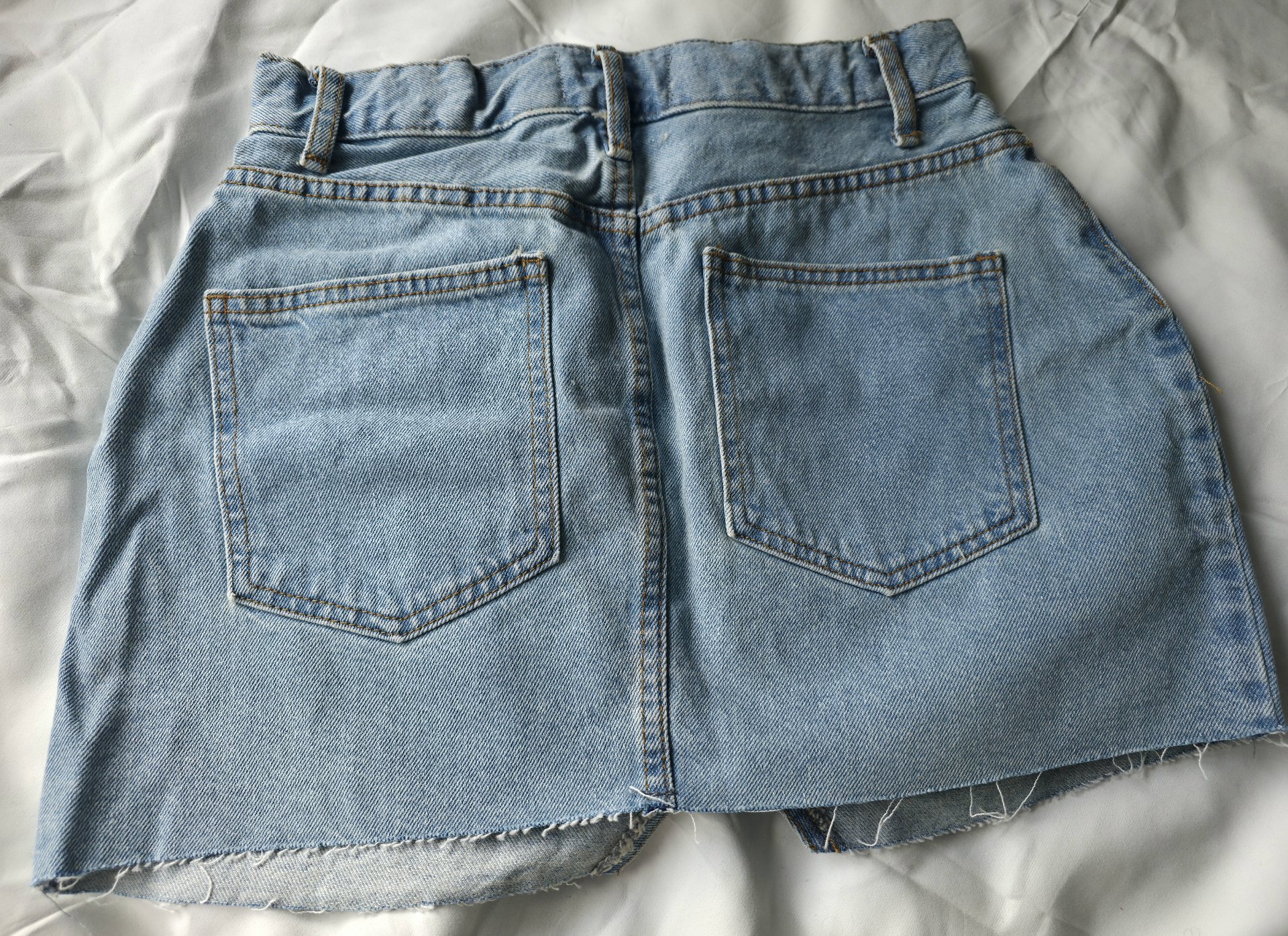 ASOS Design Light Blue Denim Mini Skirt – UK 8, ASOS Design, 8, New condition — preloved on SilentSale®
