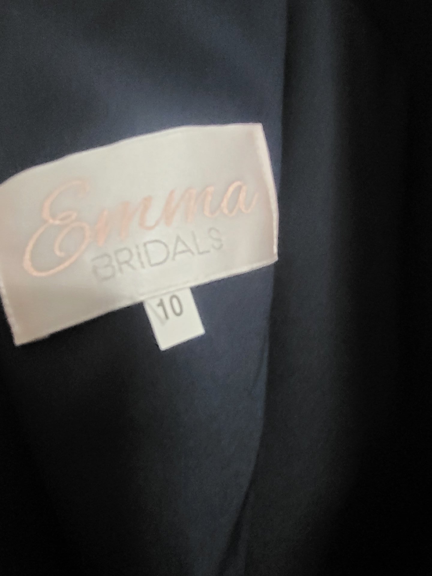 Emma Bridals Navy Blue Ruched Maxi Dress, Emma Bridals, S, New condition — preloved on SilentSale®