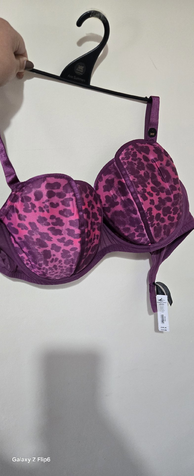 Ann Summers Purple Leopard Print Padded Bra – Size 38E, Ann Summers, 38E, New condition — preloved on SilentSale®