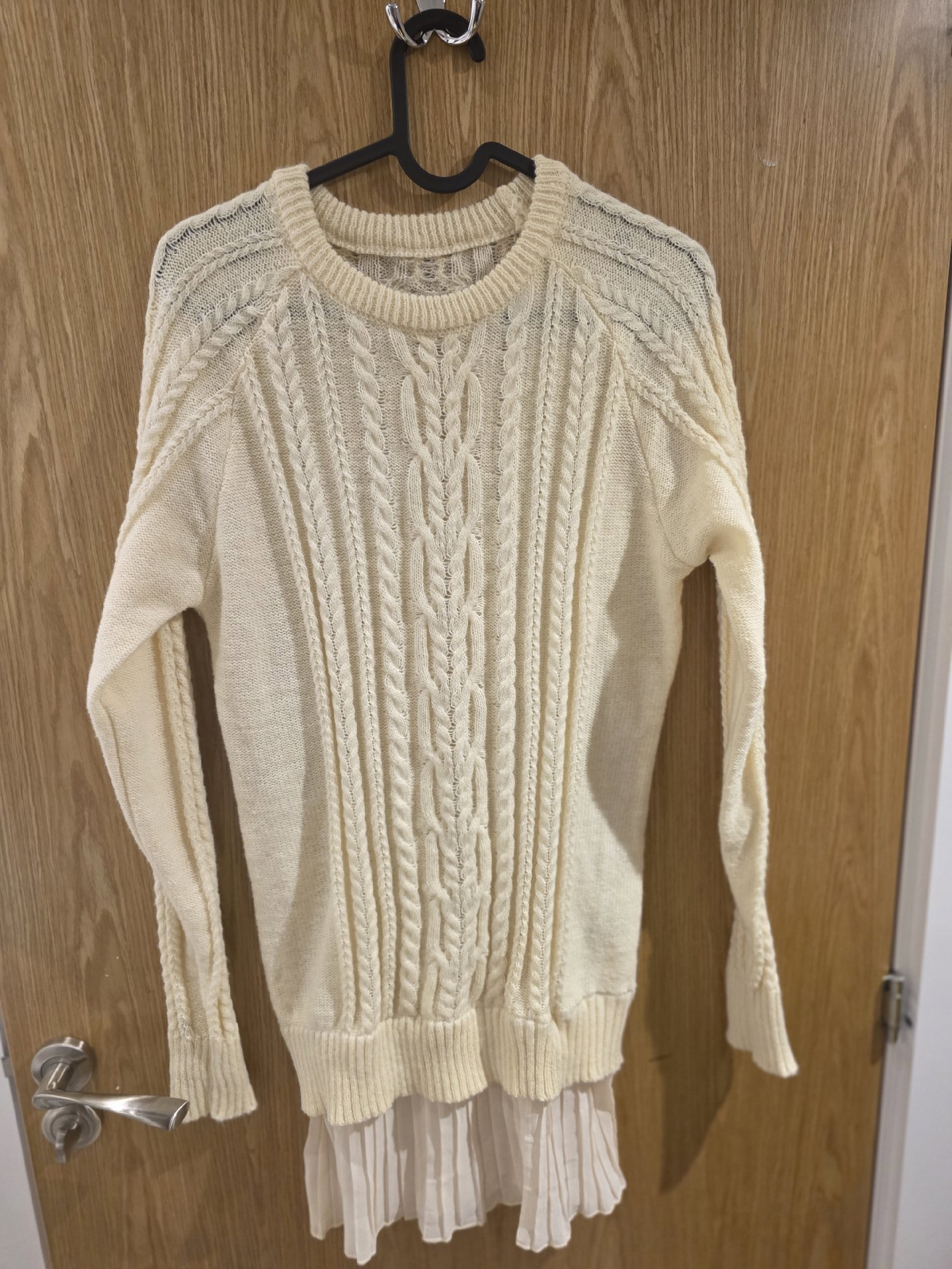Cream Cable Knit Jumper Sweater, Unbranded, 12, New condition — preloved on SilentSale®
