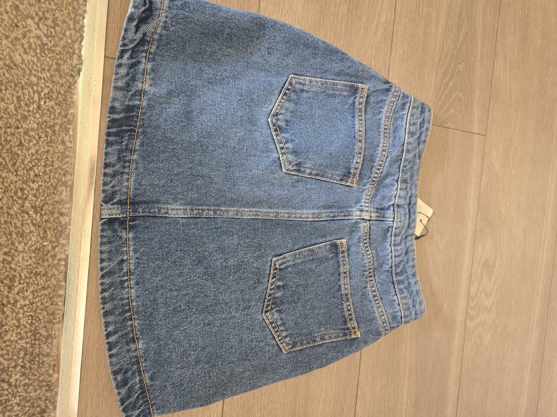 Denim Co Denim Skirt Blue with Stud Detail – UK 4, Primark, 4, New condition — preloved on SilentSale®