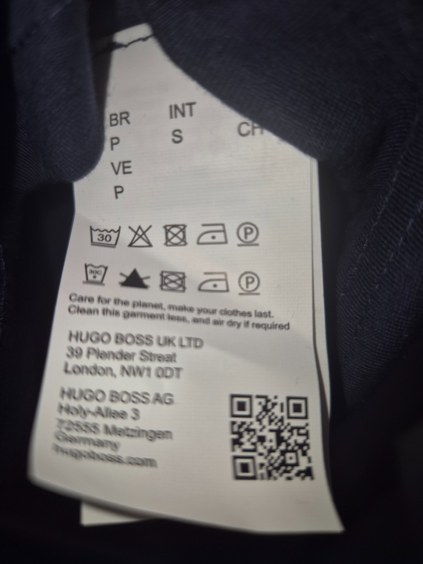 Boss Navy Cotton T-Shirt – Size S, Boss, S, New condition — preloved on SilentSale®