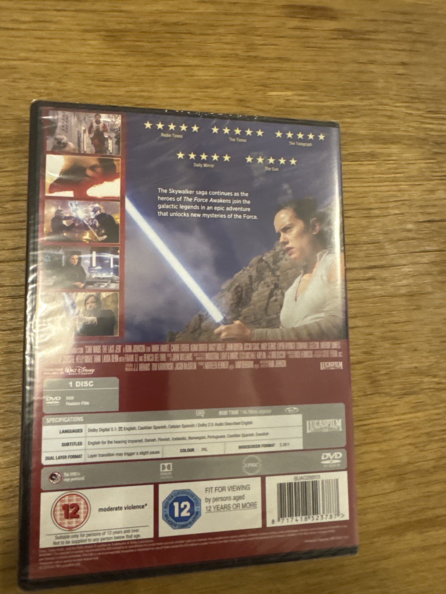 Star Wars The Last Jedi (uk Import) Dvd, Star Wars, One Size, New condition — preloved on SilentSale®