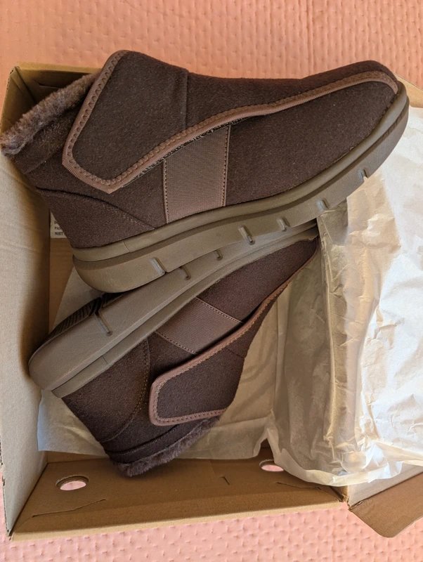 FitVille Women Fur Lined Warm Ankle Boots Wide Fit Diabetic  Winter Shoes, FitFlop, 4.5, Excellent condition — preloved on SilentSale®