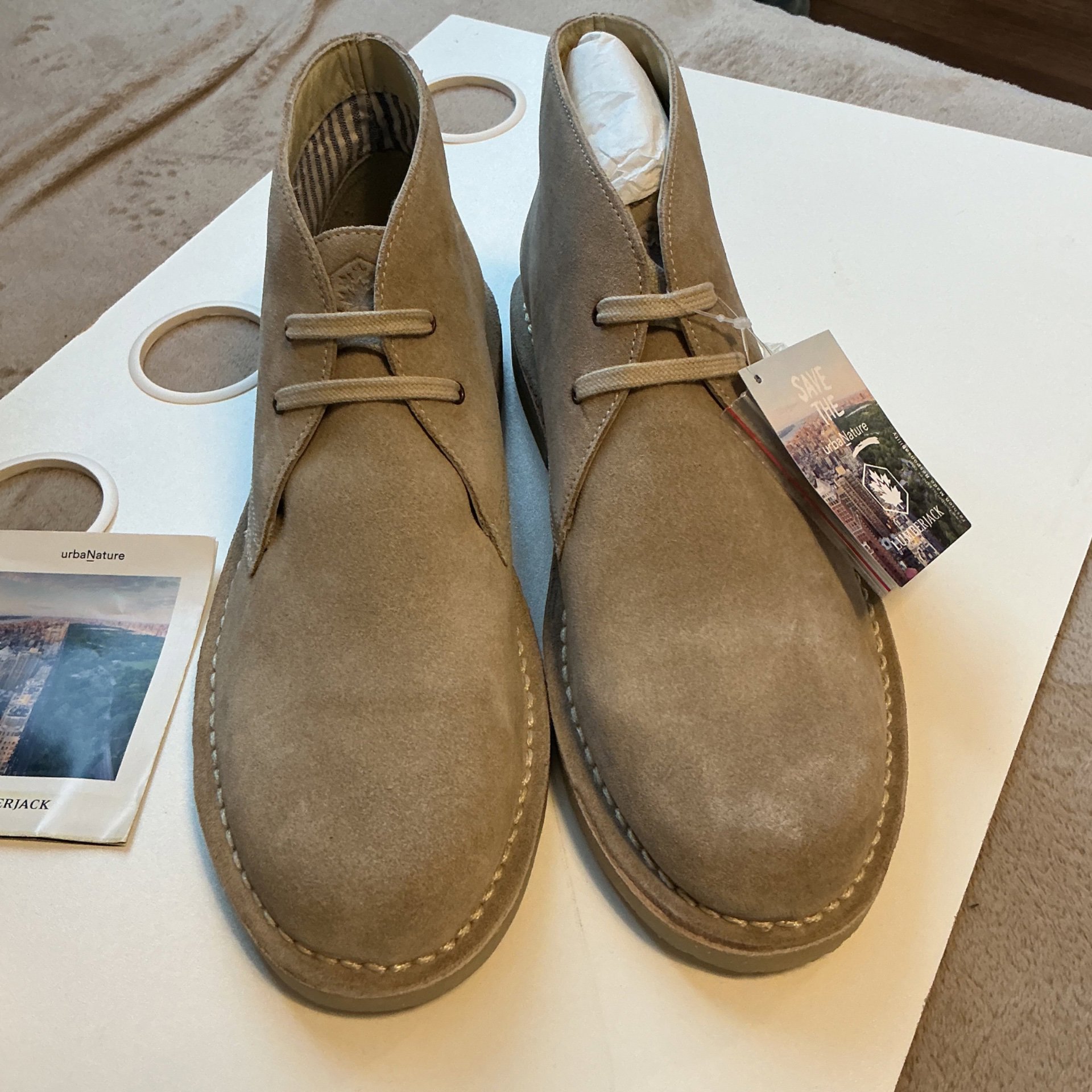 Lumberjack Beige Suede Desert Boots – UK 11, Lumberjack, 11, New condition — preloved on SilentSale®