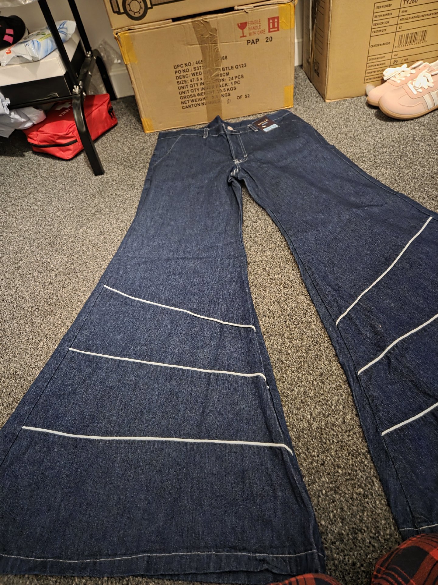 Spase Denim Wide Leg Jeans 32W 33L, Spase Denim, 32W 33L, New condition — preloved on SilentSale®
