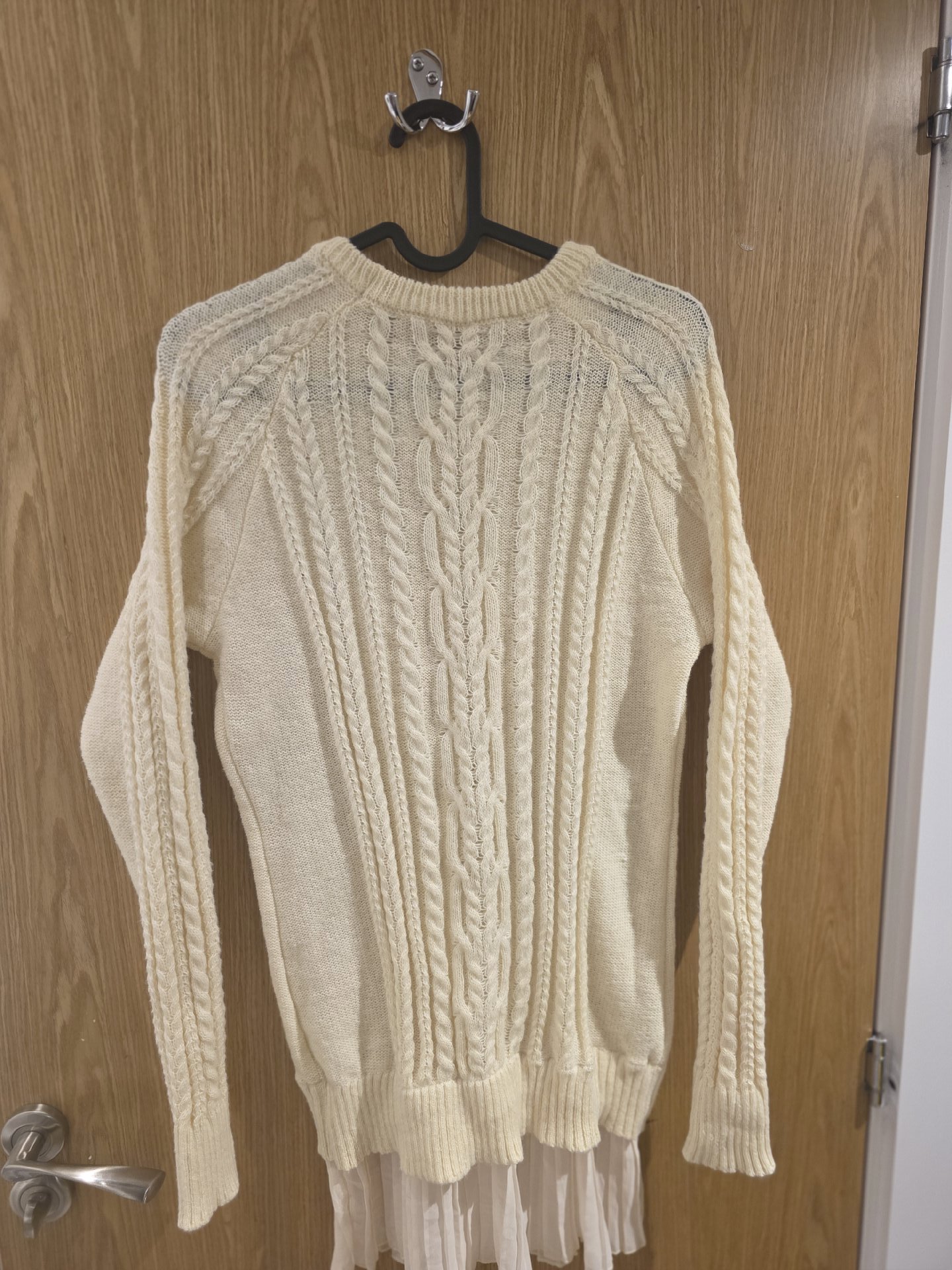 Cream Cable Knit Jumper Sweater, Unbranded, 12, New condition — preloved on SilentSale®