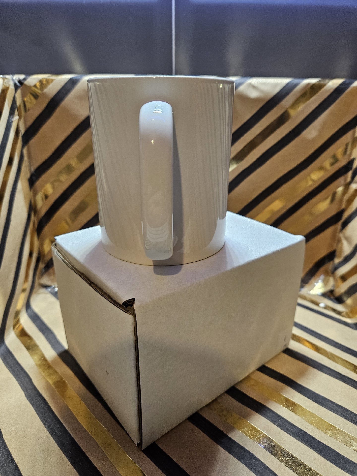 White Ceramic Mug with 'Probably Late For Something' Print, Unbranded, One Size, New condition — preloved on SilentSale®
